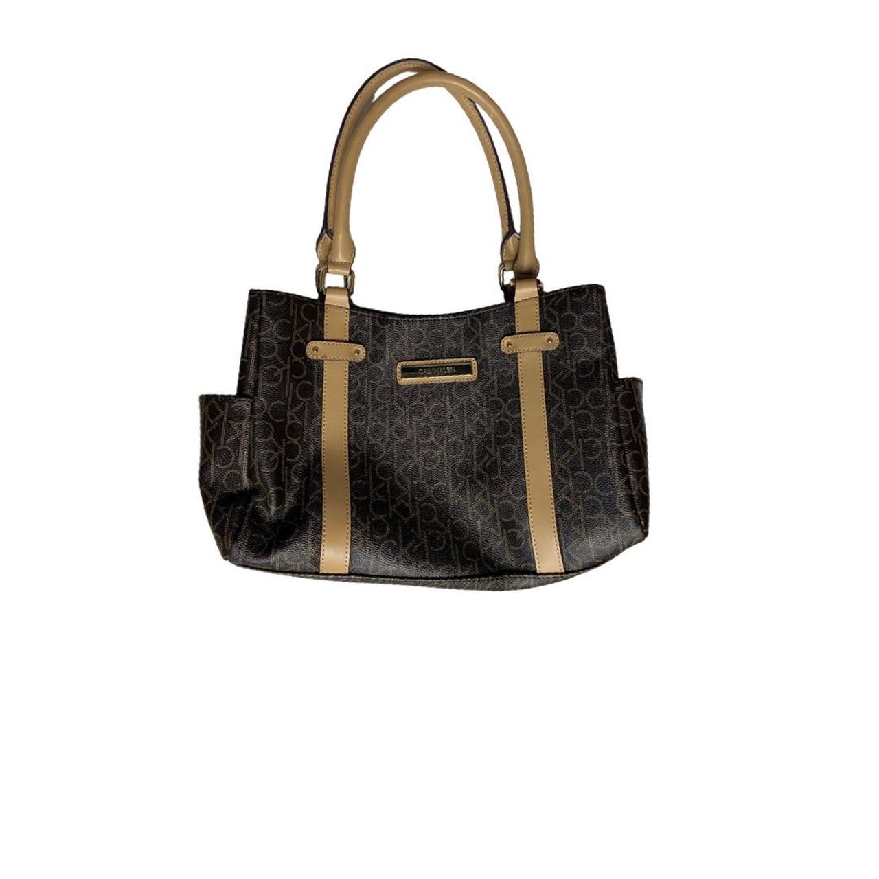 Calvin Klein purse 👜 brown and beige bag lots of... Depop