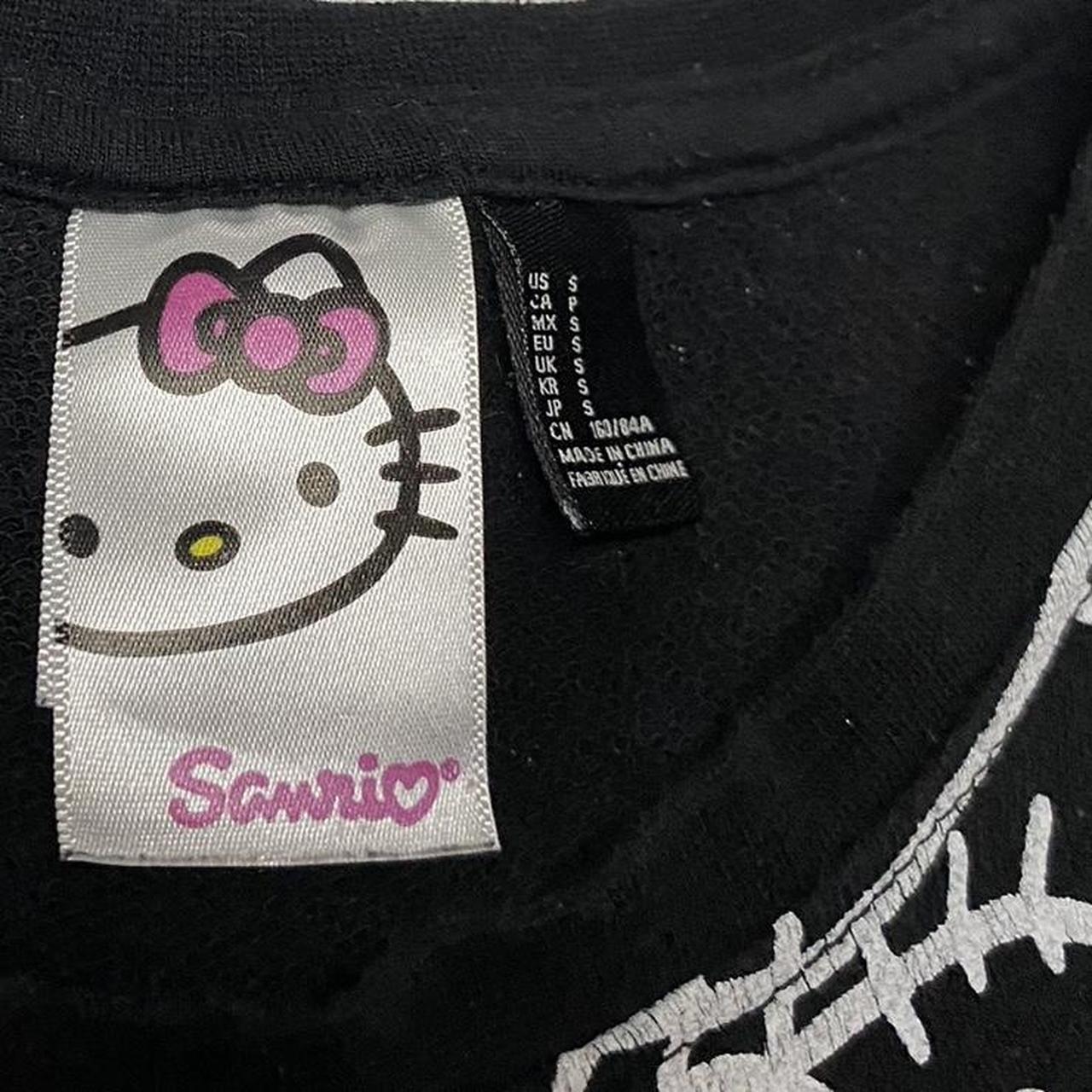 Hello kitty Sanrio sweater top black sweater w... - Depop