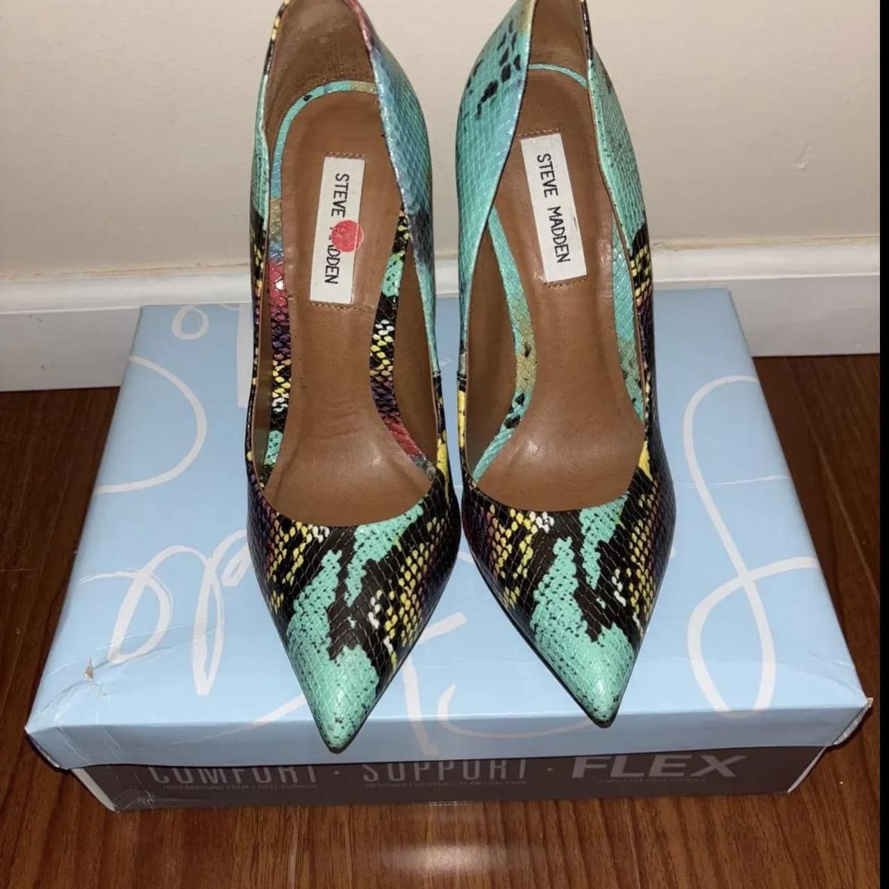 Snake print heels steve clearance madden