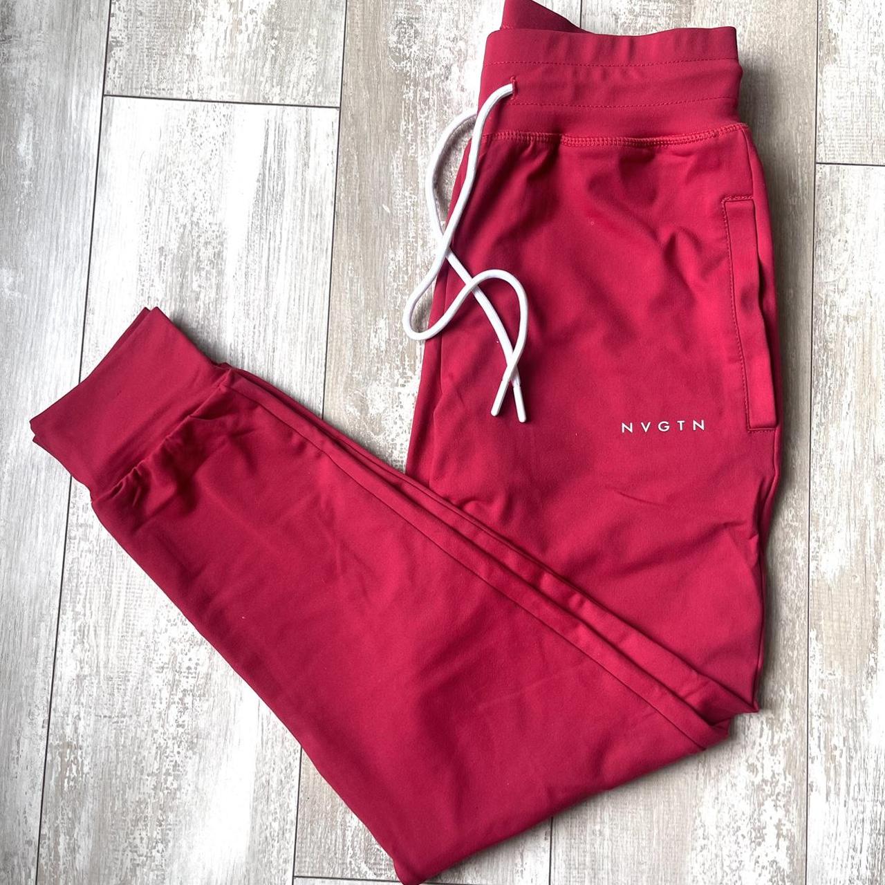 womens red nike joggers