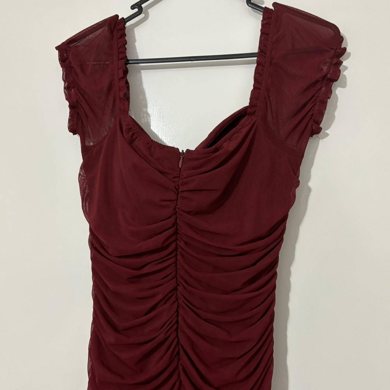 Beautiful red wine mini dress. Size 12 Stunning... Depop