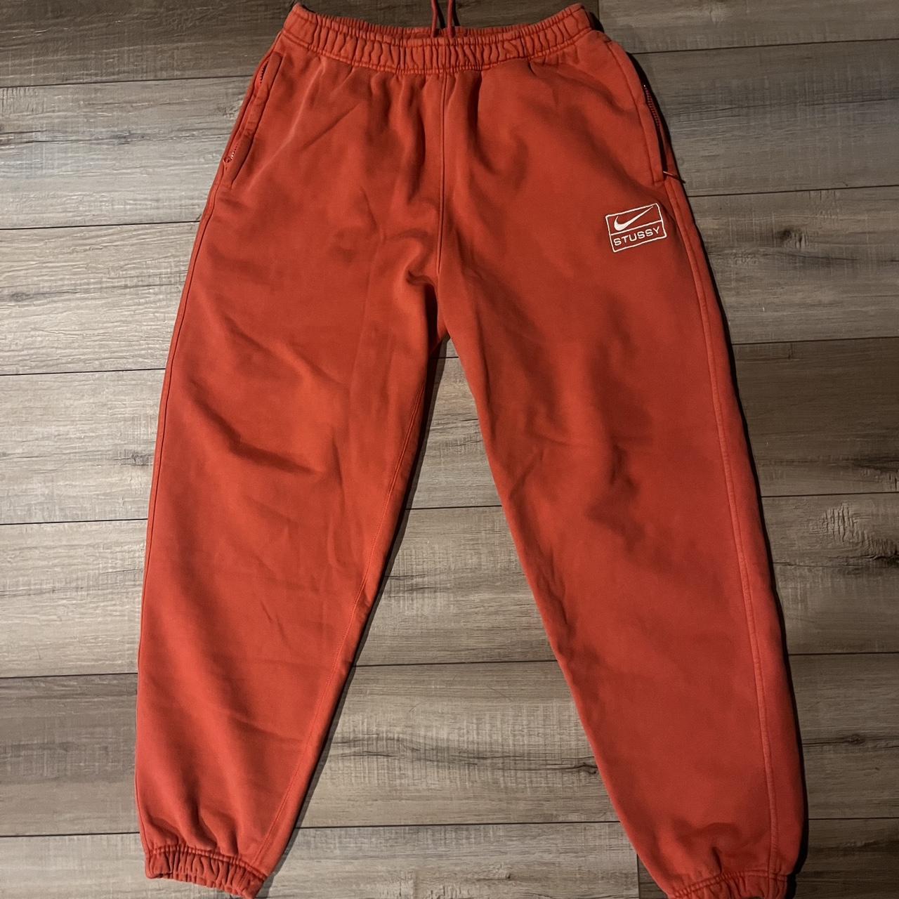 Stussy red deals track pants