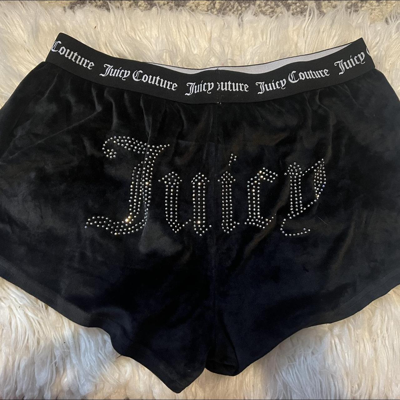 Juicy Couture Women's Black Shorts | Depop