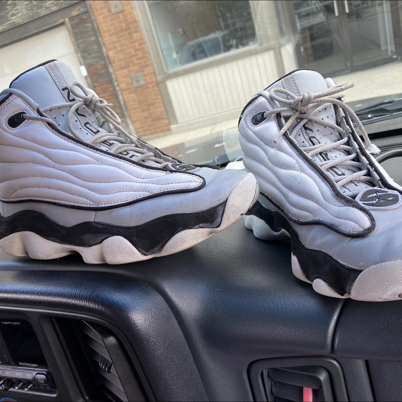 team jordans blue and white