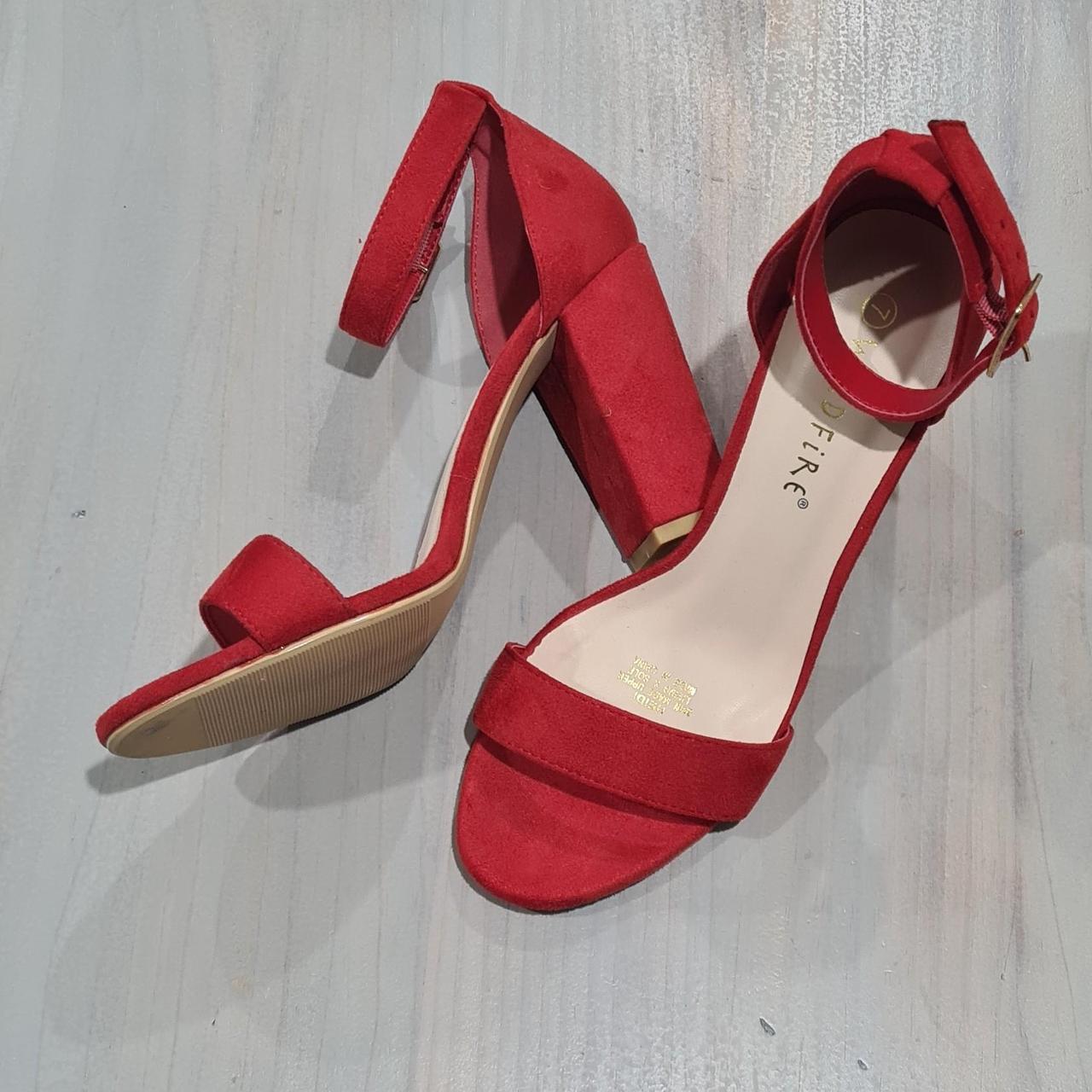 Red High Heels • Never worn • Size aus 7 • no... - Depop