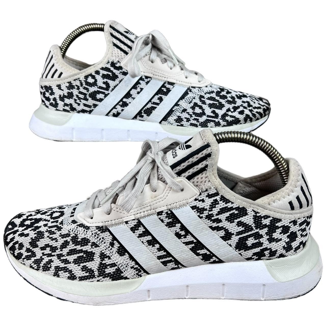 Adidas Swift Run X Animal Print White Black Shoes. Depop