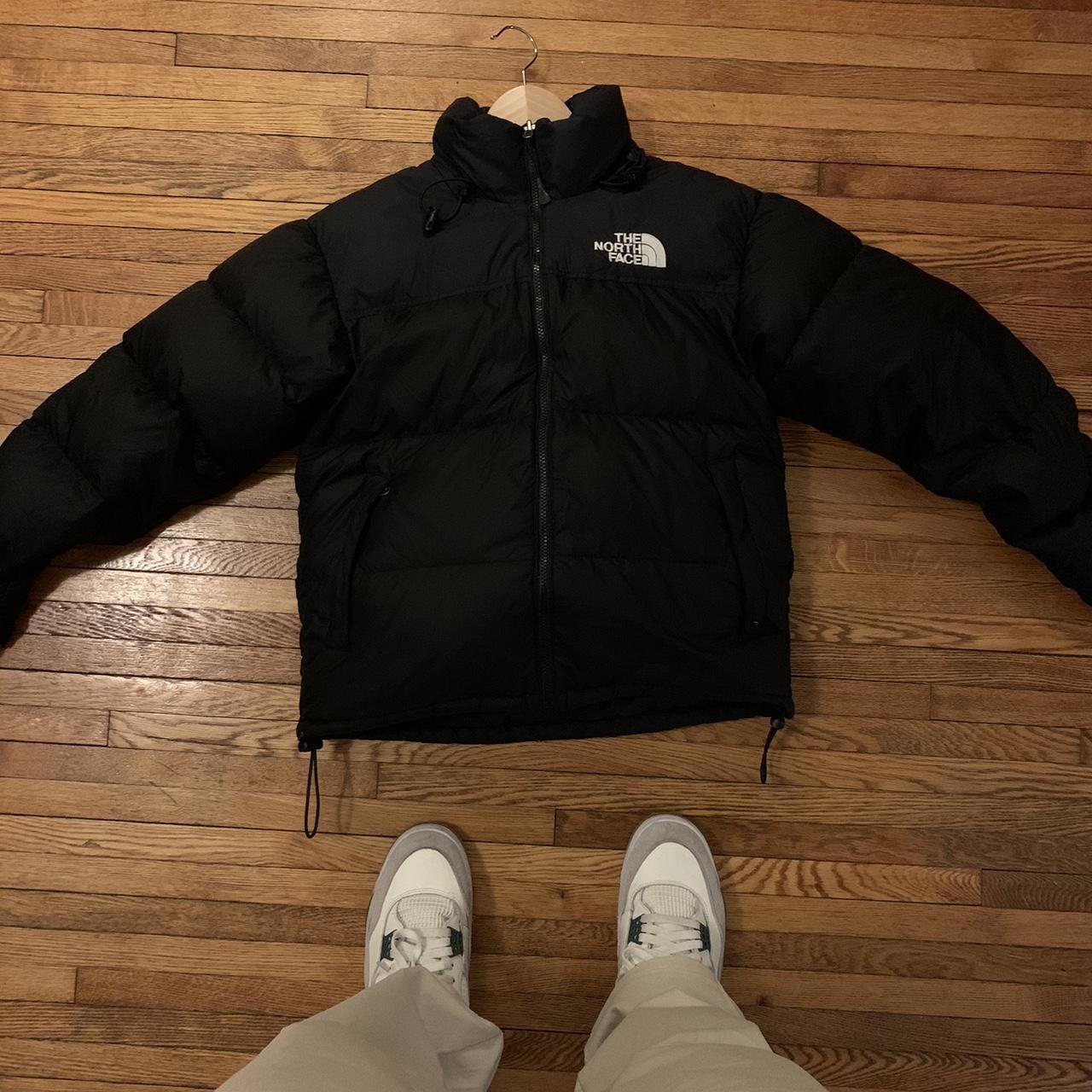 The North Face Men's Black and White Coat | Depop