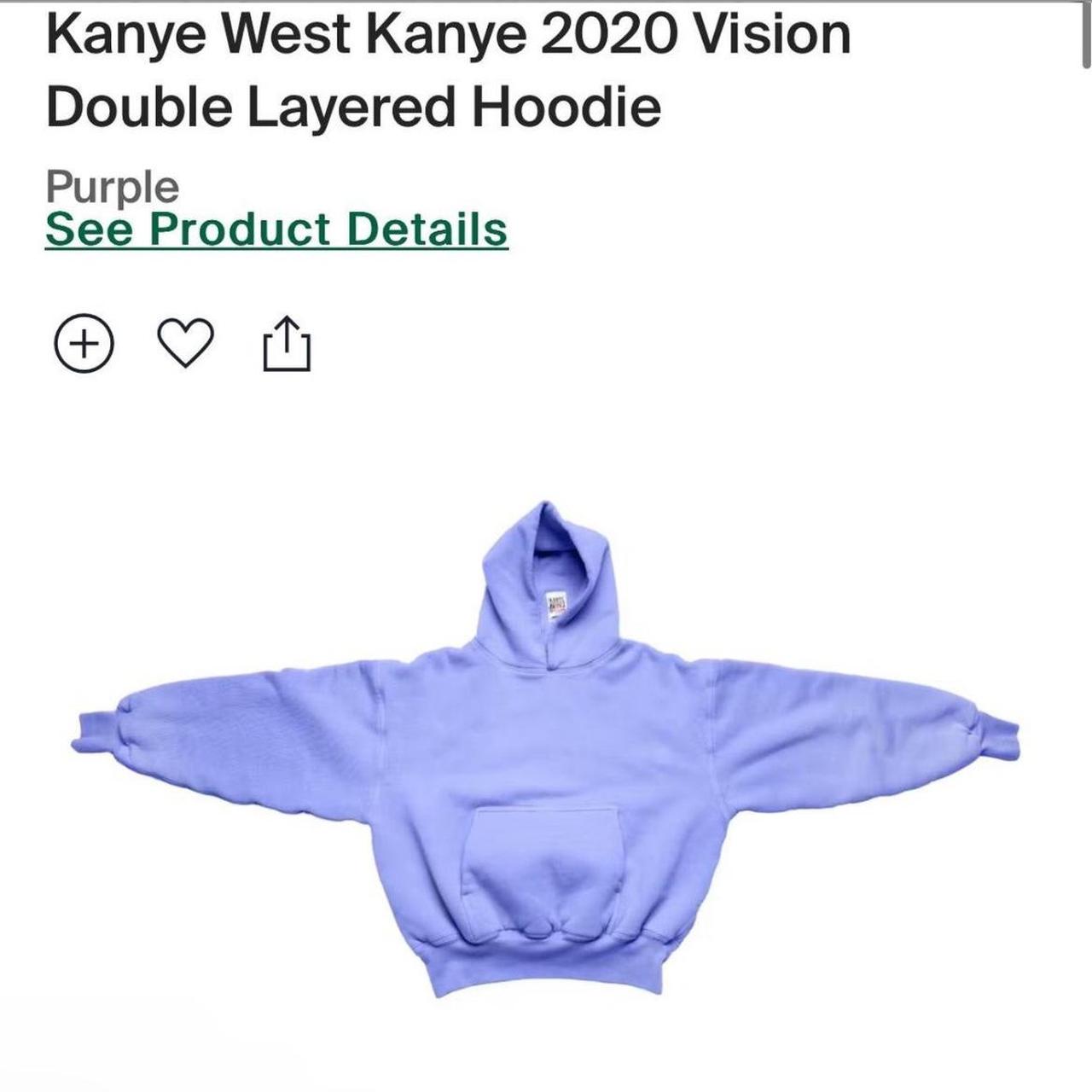 Kanye west purple sweatshirt hot sale