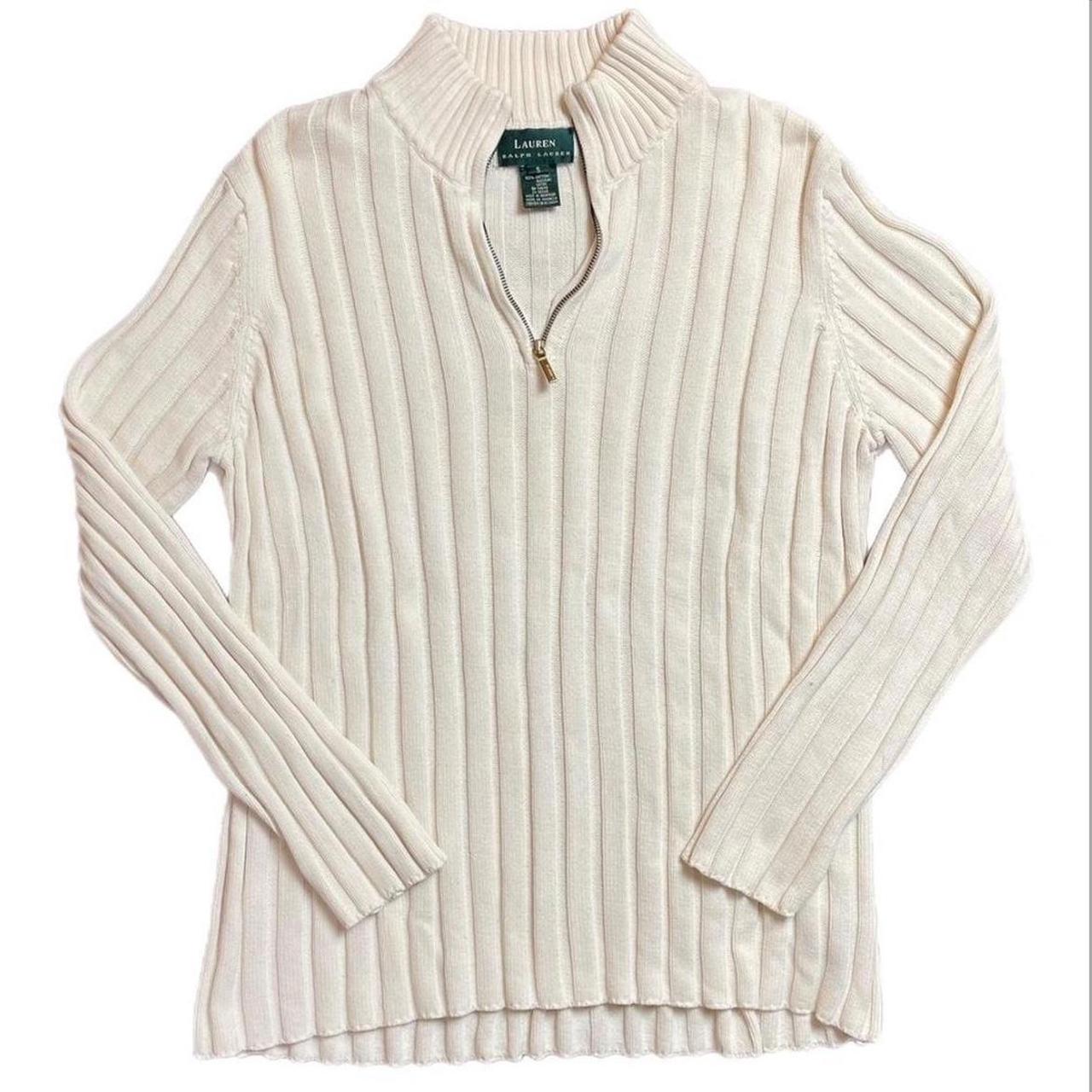 Vintage cream ralph discount lauren knit sweater