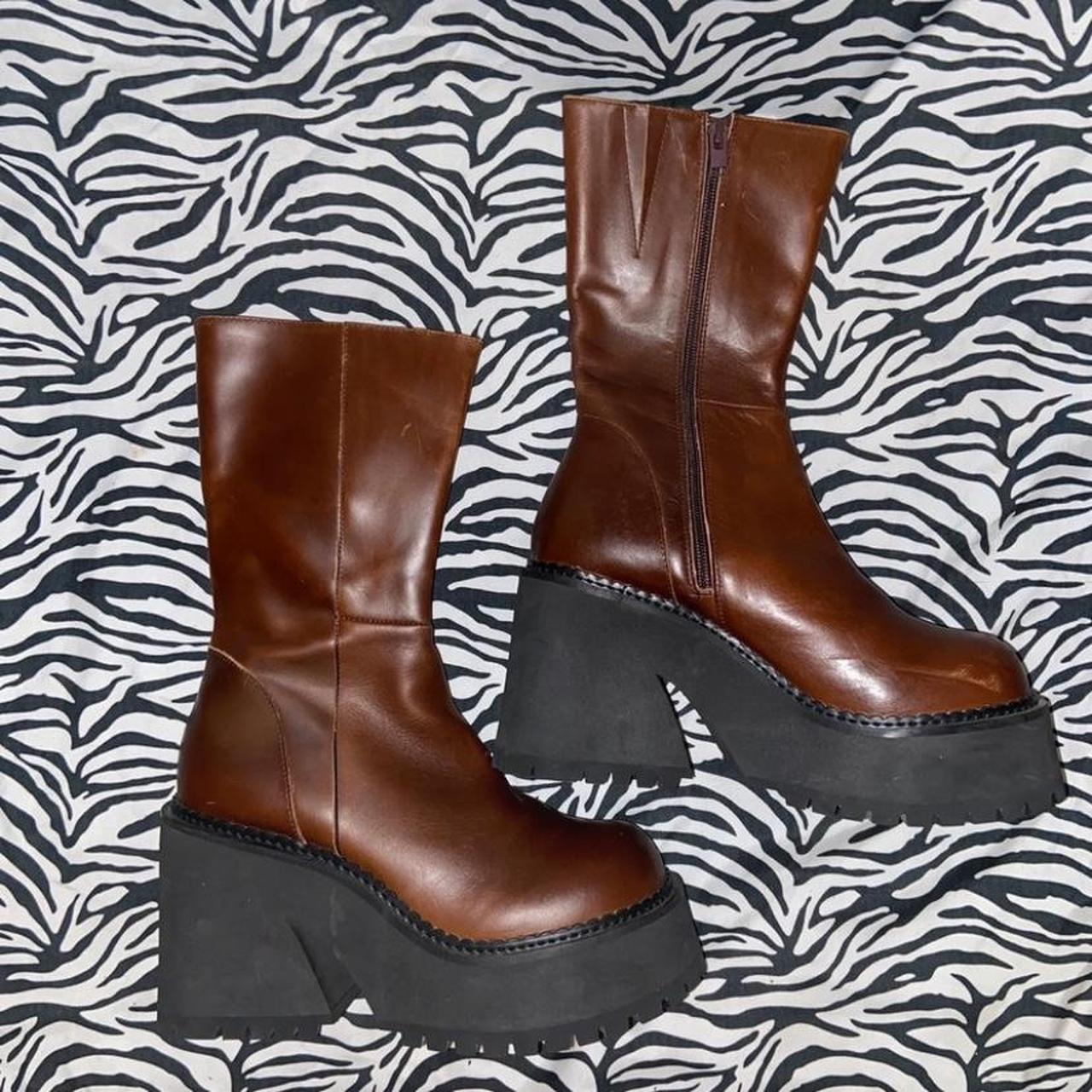 Brown unif Parker boots super cute and goes w so... Depop
