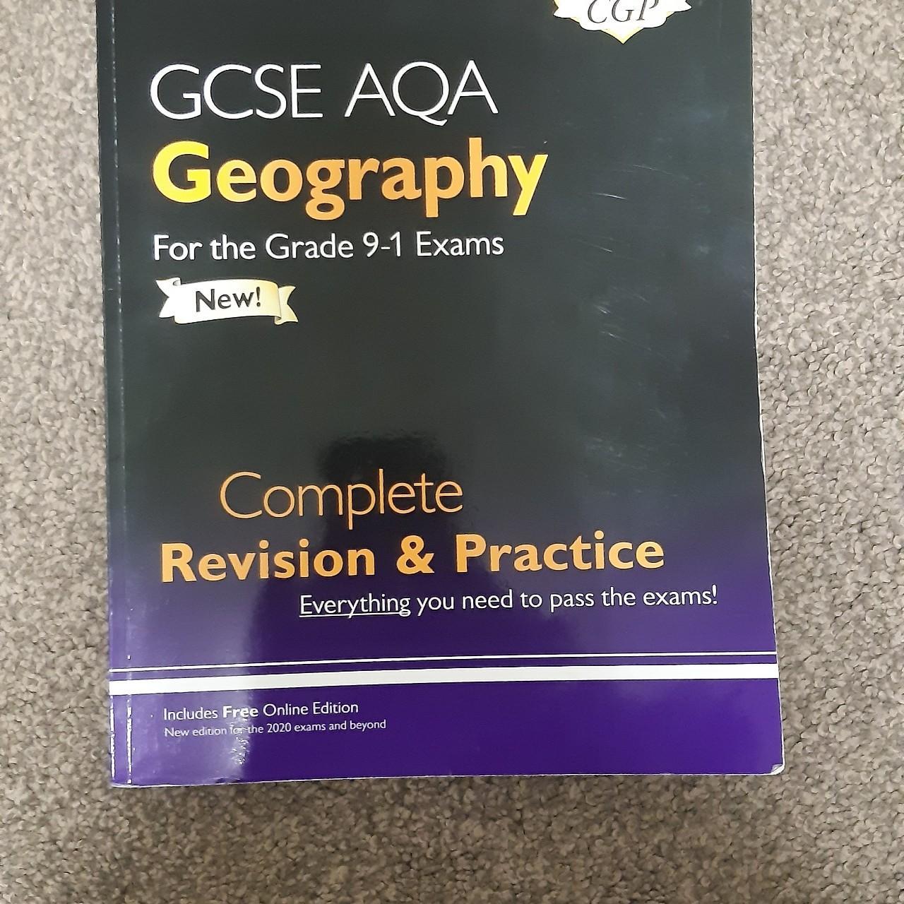 Cgp Aqa Gcse Geography Revision Guide And Work... - Depop