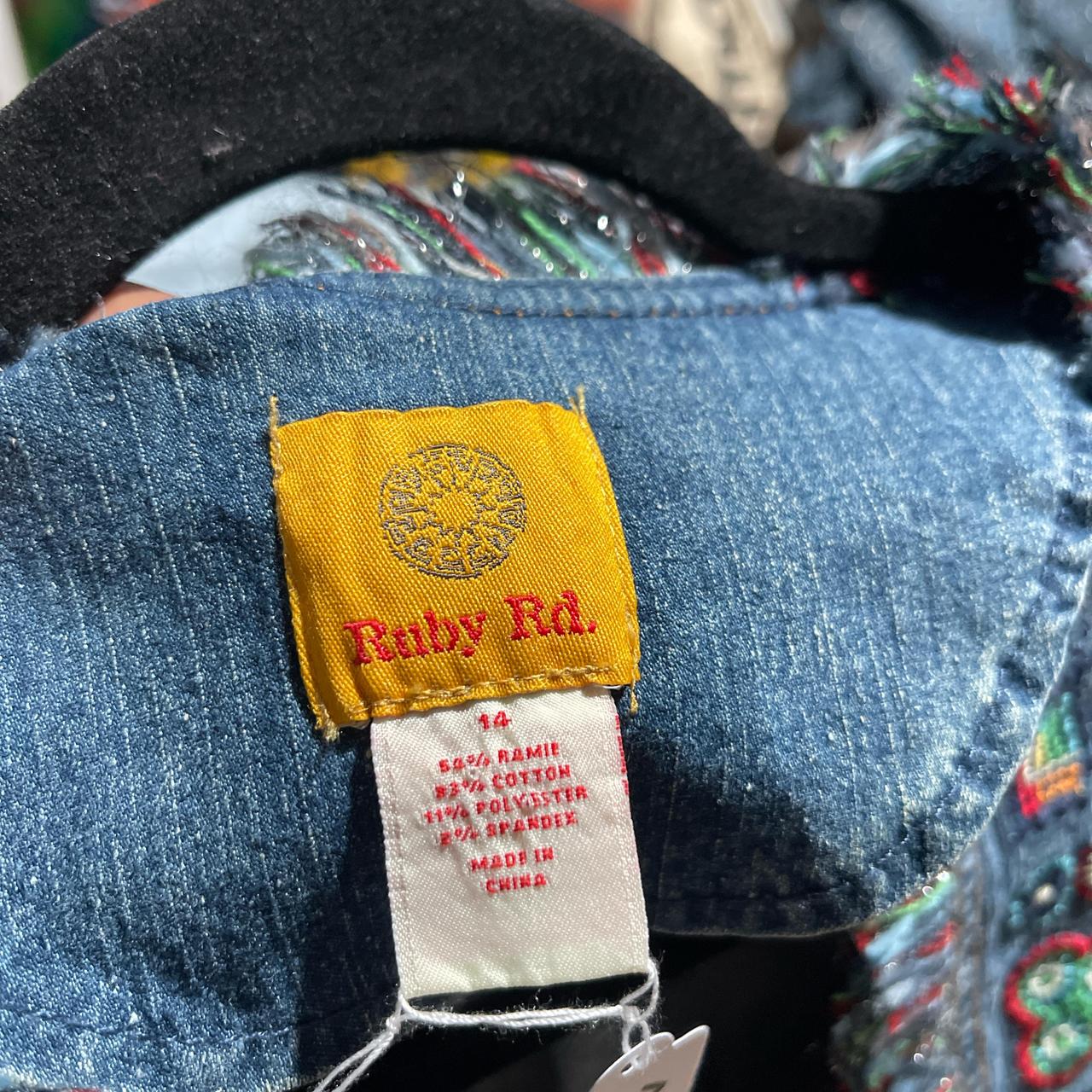 Ruby Rd. Women's Jacket - Blue/Multi - 14 – Embro… - image 2