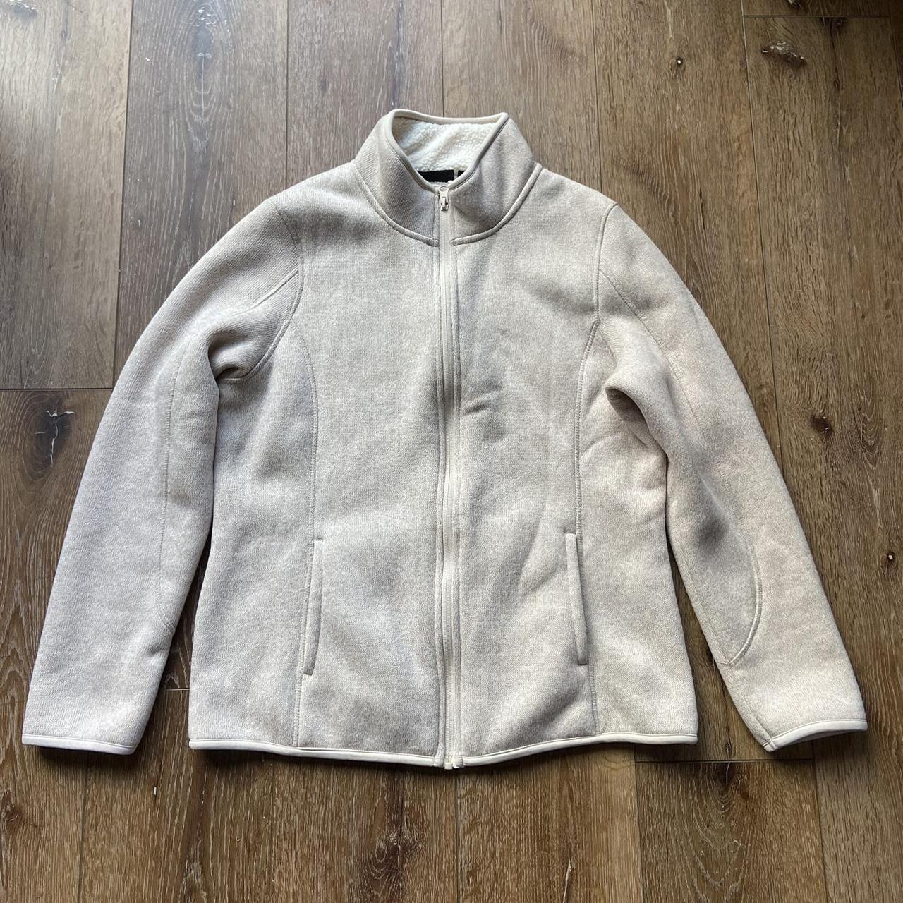 Swiss Tech Full-zip Fleece Jacket Size L (12-14) - Depop