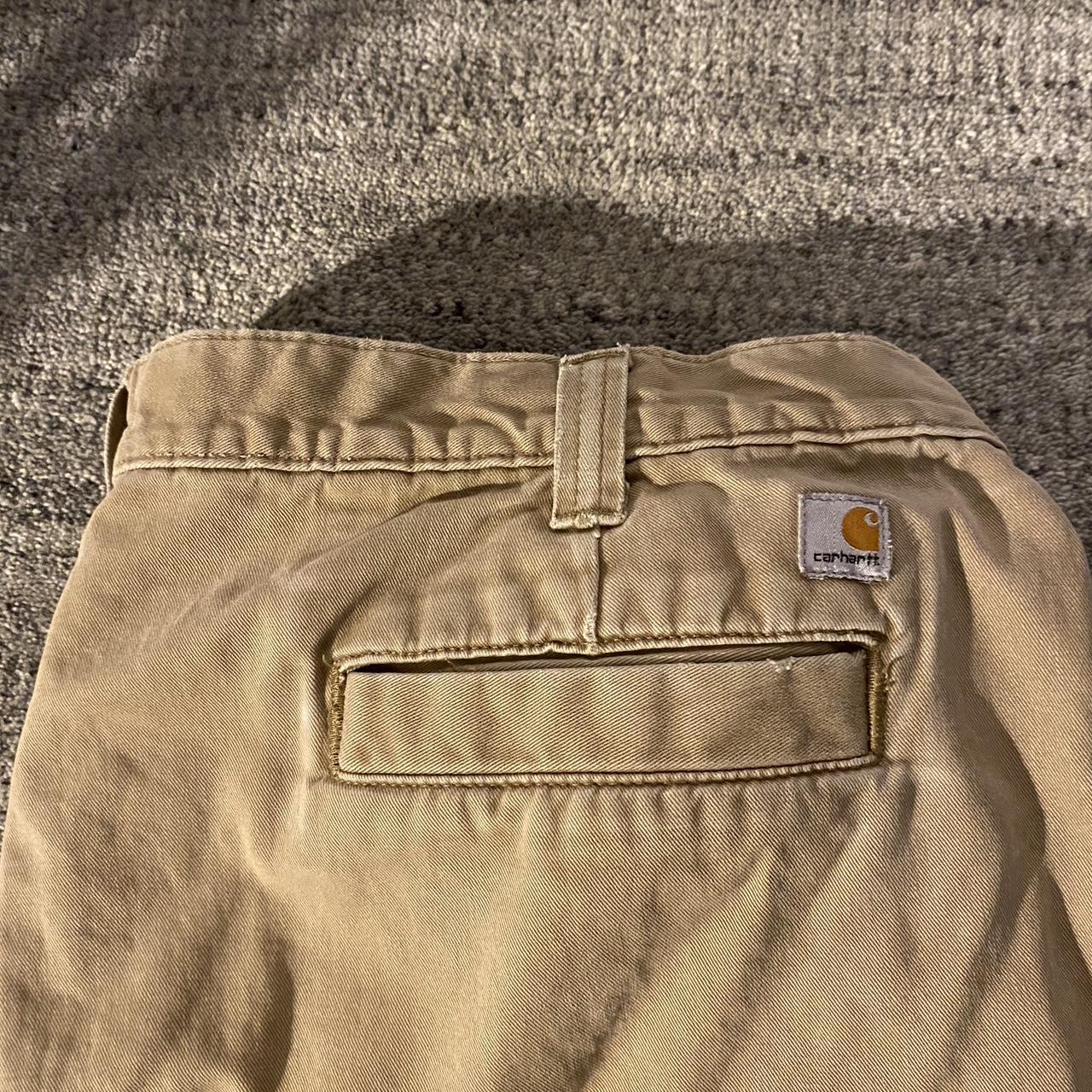 Carhartt Khakis Flaws shown, good condition Size... - Depop