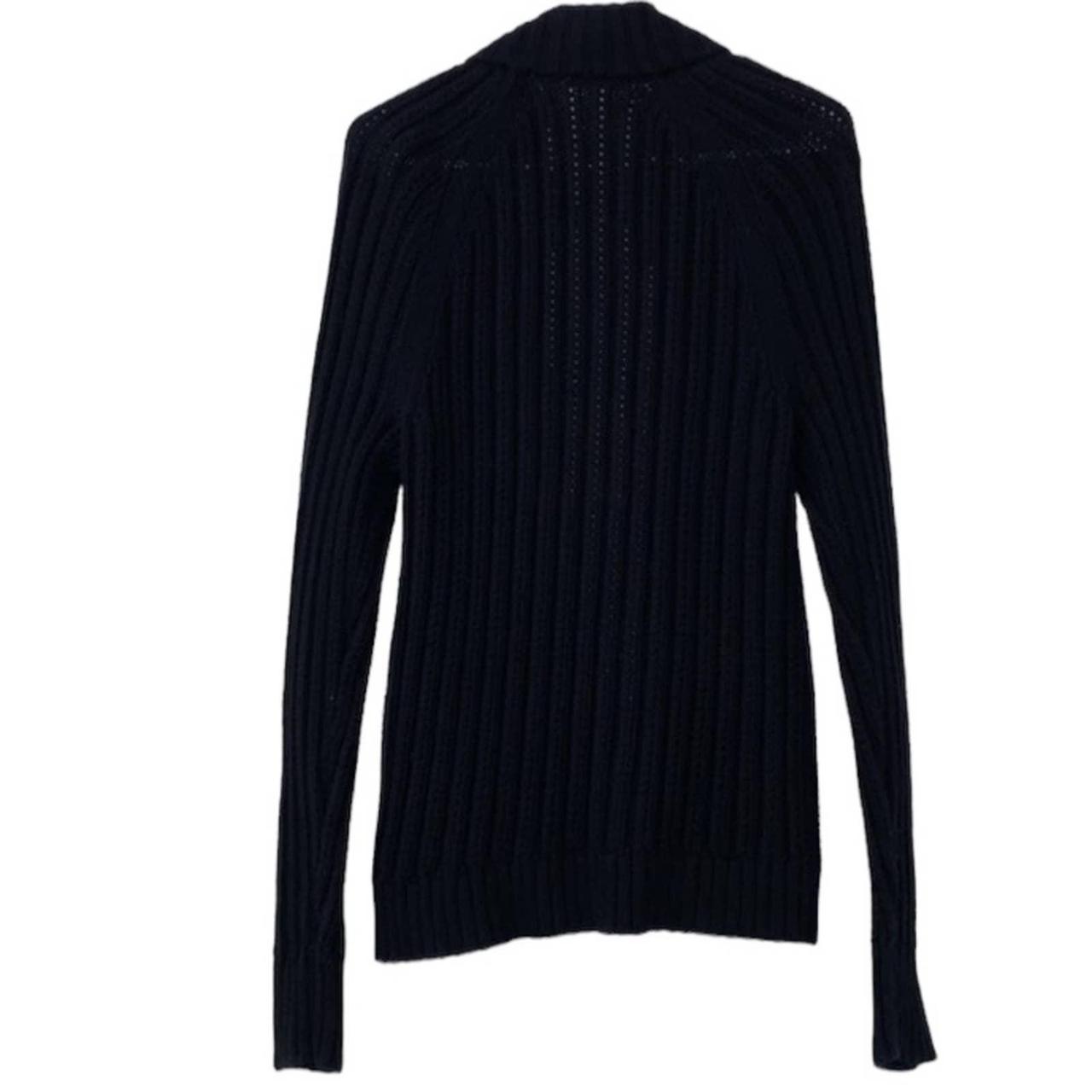Gap Black Knit Open Front Cardigan Sweater,Preloved... Depop