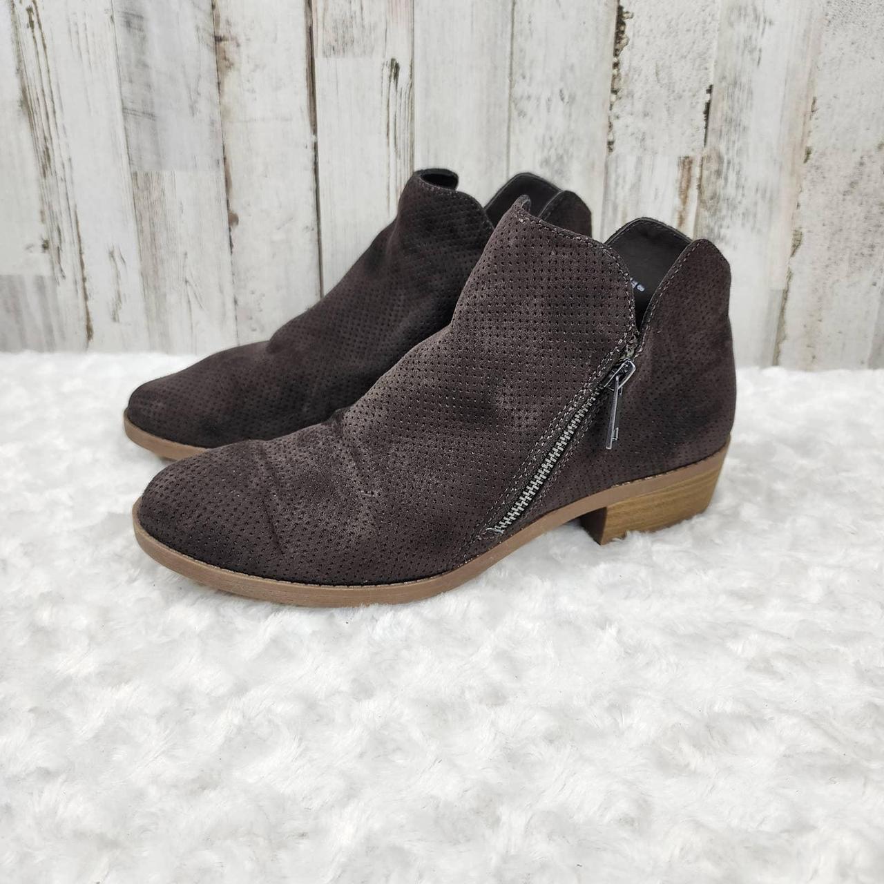 Perforated suede outlet booties