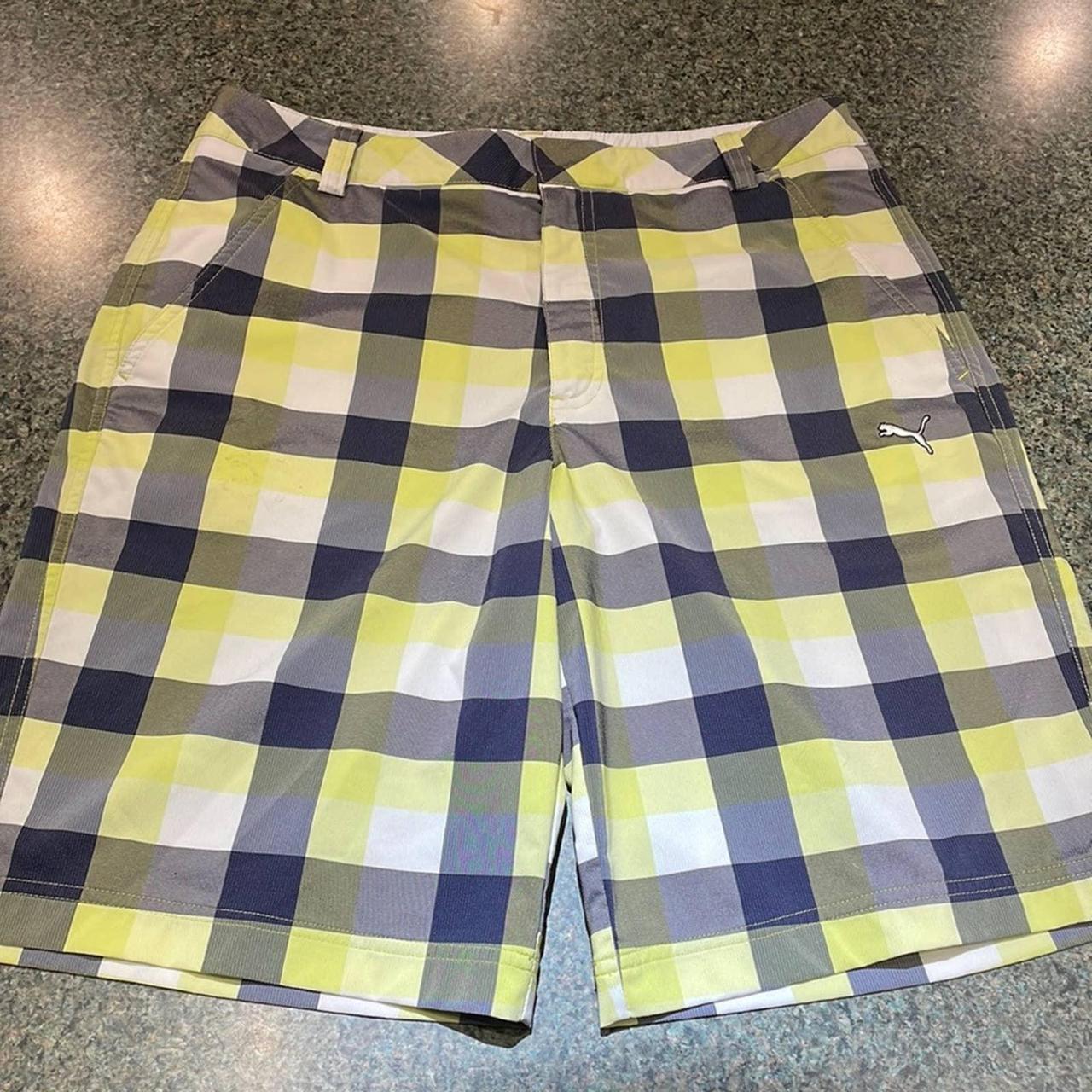 Puma plaid shop shorts