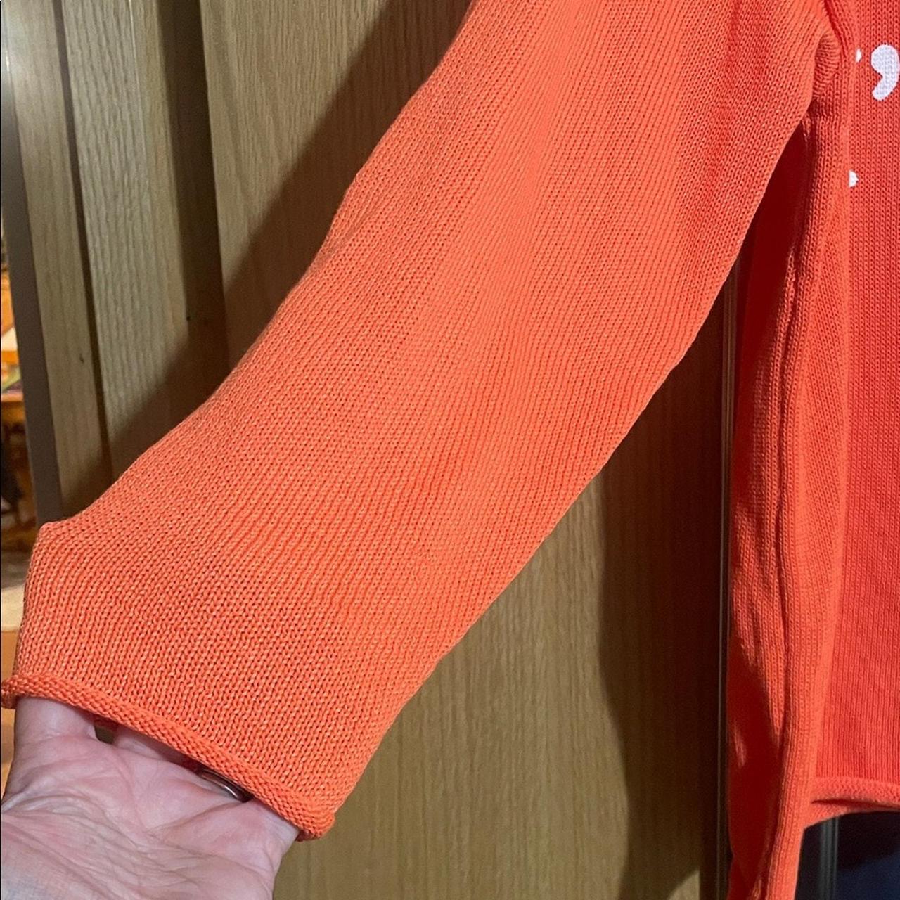 Source Unknown Women's Sweater - Orange/White - L… - image 5