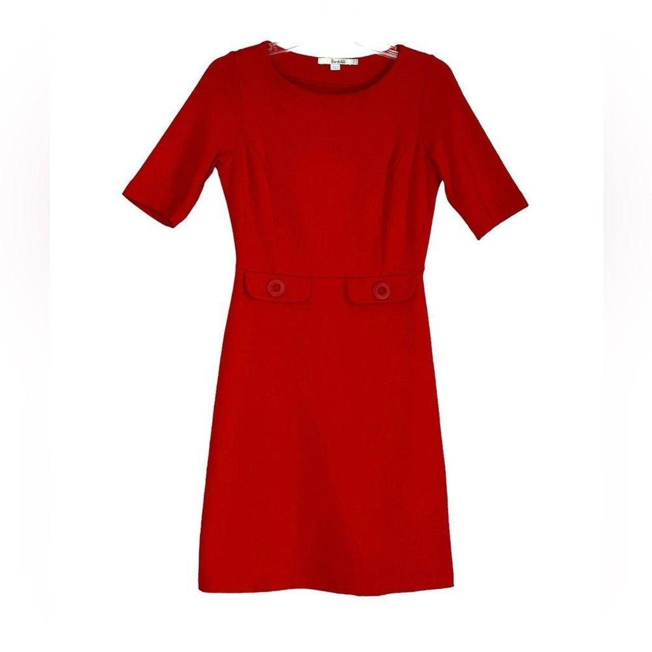 Boden Red Audrey Sheath Dress
