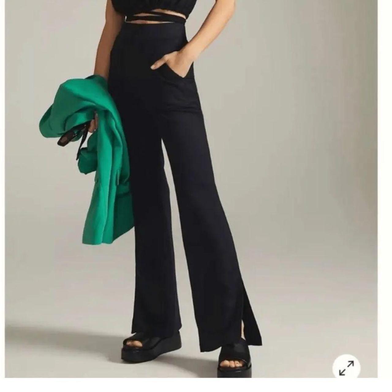 Maeve Black Wide Leg Pull on Pants