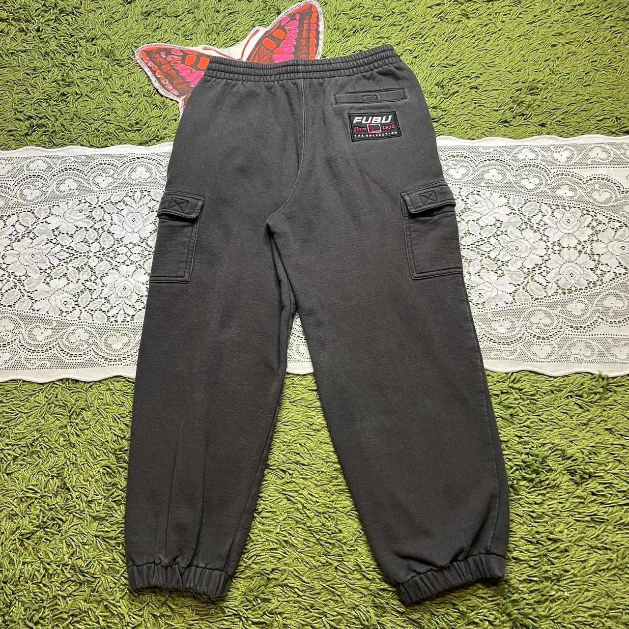 Fubu Sweat Pants - super cool and simple black... - Depop