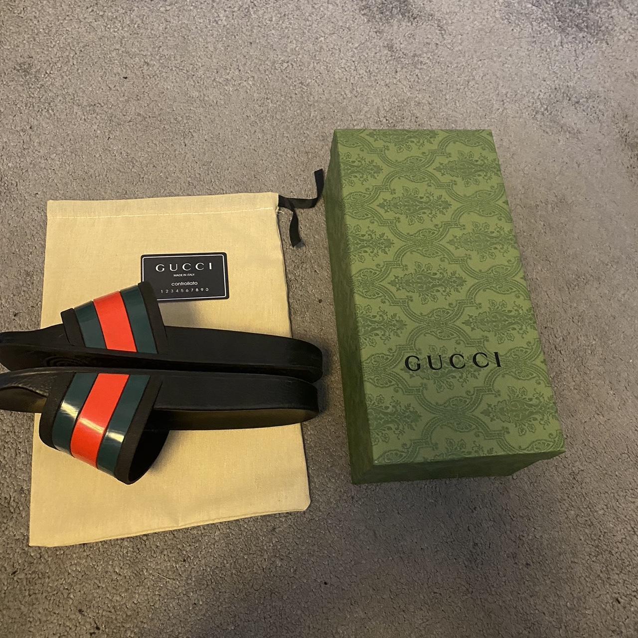 Gucci Slides Mens Size UK 8.5 Fully Authentic Depop