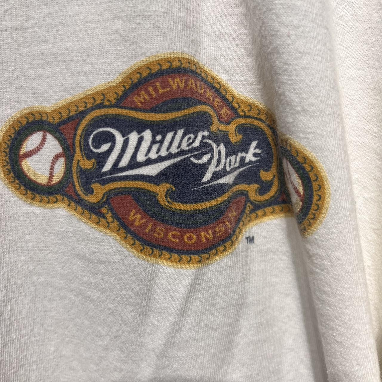 Vintage Milwaukee Brewers Youth Boys XL Green Jersey - Depop