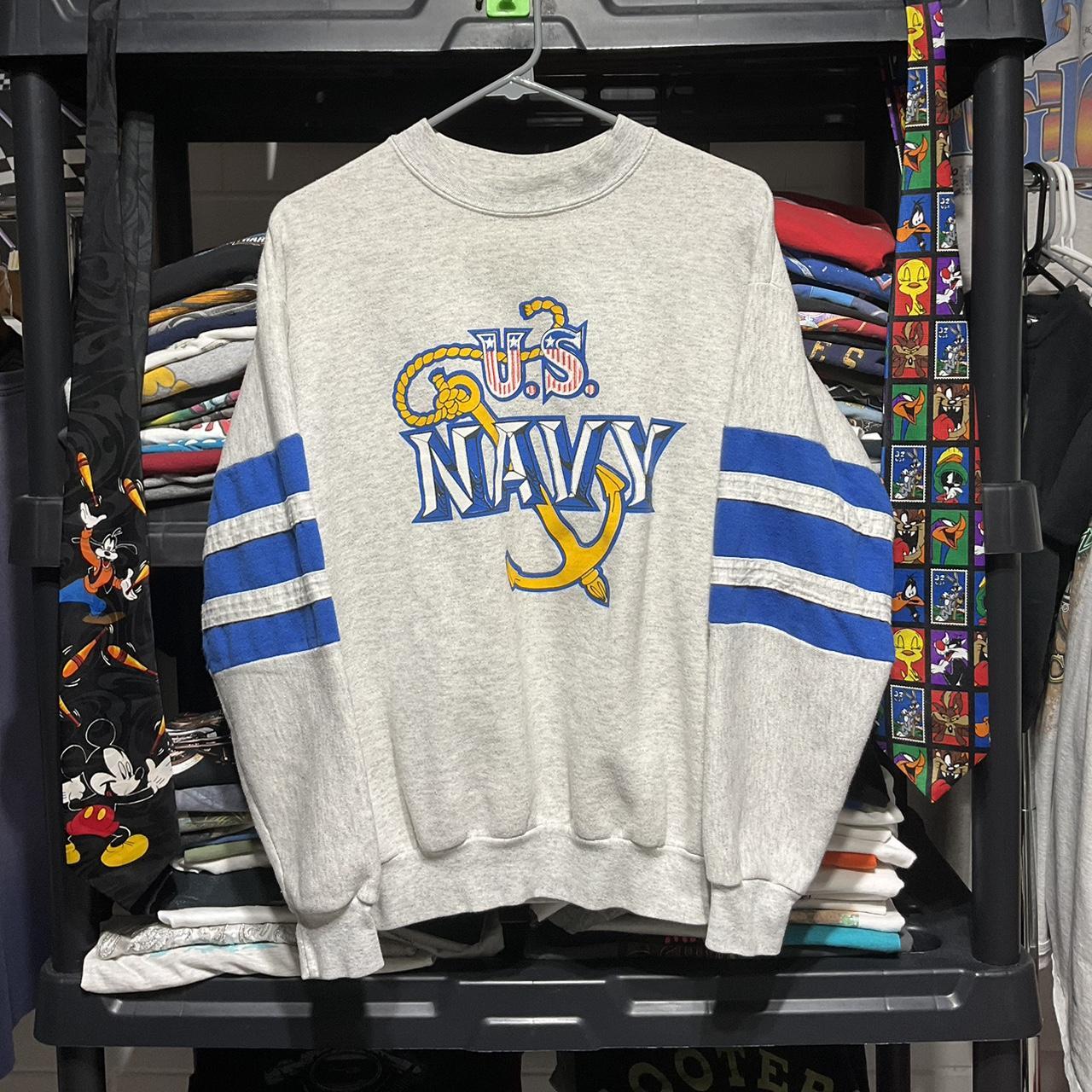 Vintage US navy crewneck depop navy usa vintage Depop