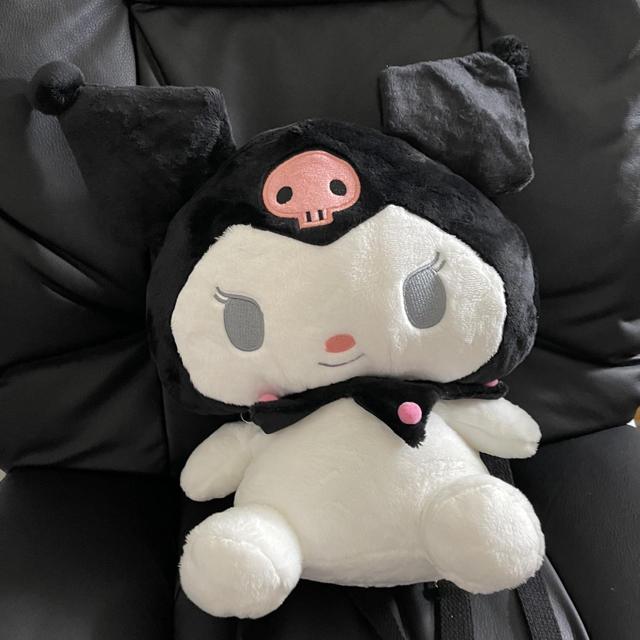 Sanrio Kuromi plush backpack gothic lolita - Depop