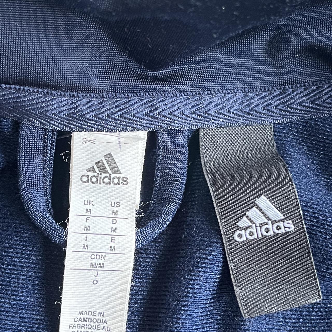 Adidas Navy Tracksuit Jacket. Perfect condition,... - Depop