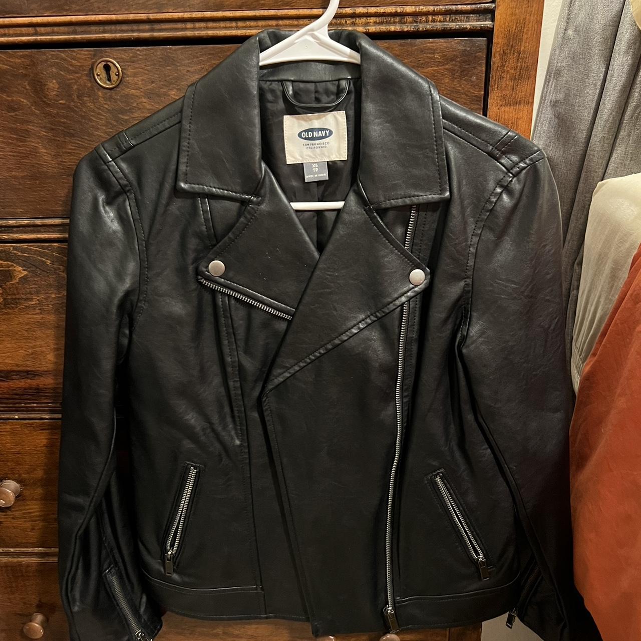 Black Leather Coats Old Navy Leather Jacket Womens Old Navy