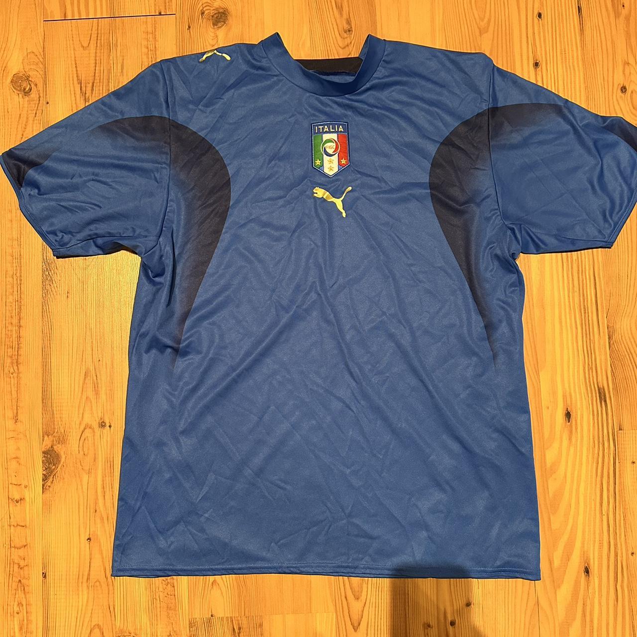 Italy 2006 Blue World Cup Jersey Retro Italy Soccer - Depop