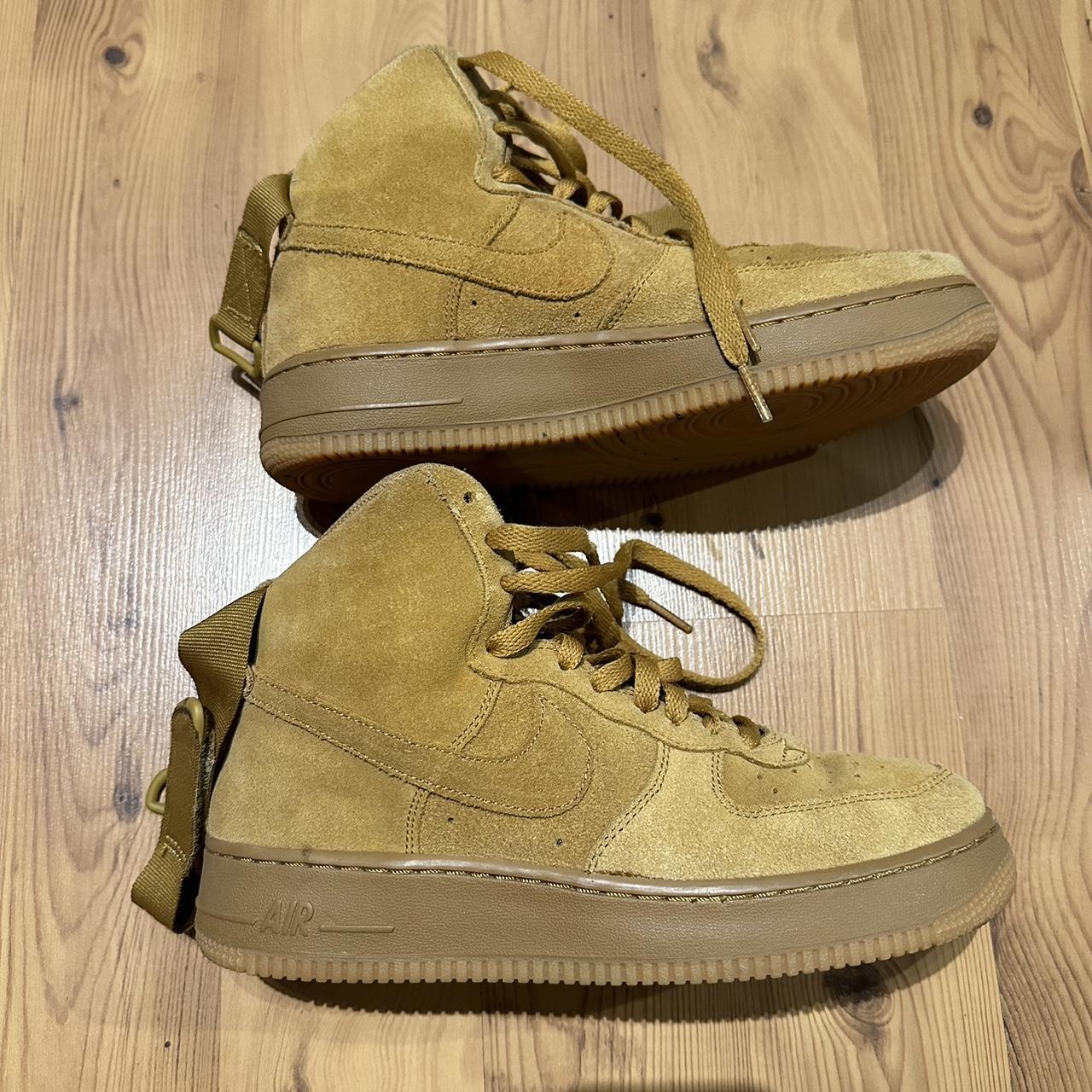 Khaki high top air force ones on sale