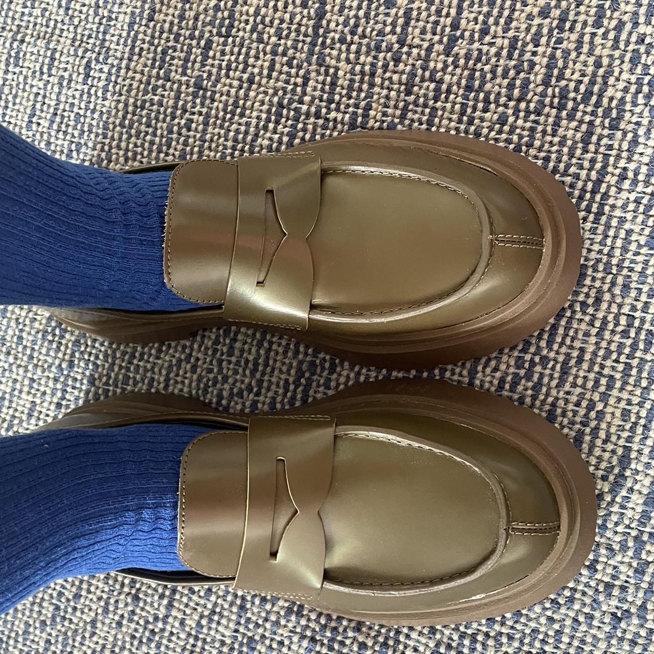 camper trisha heeled loafer