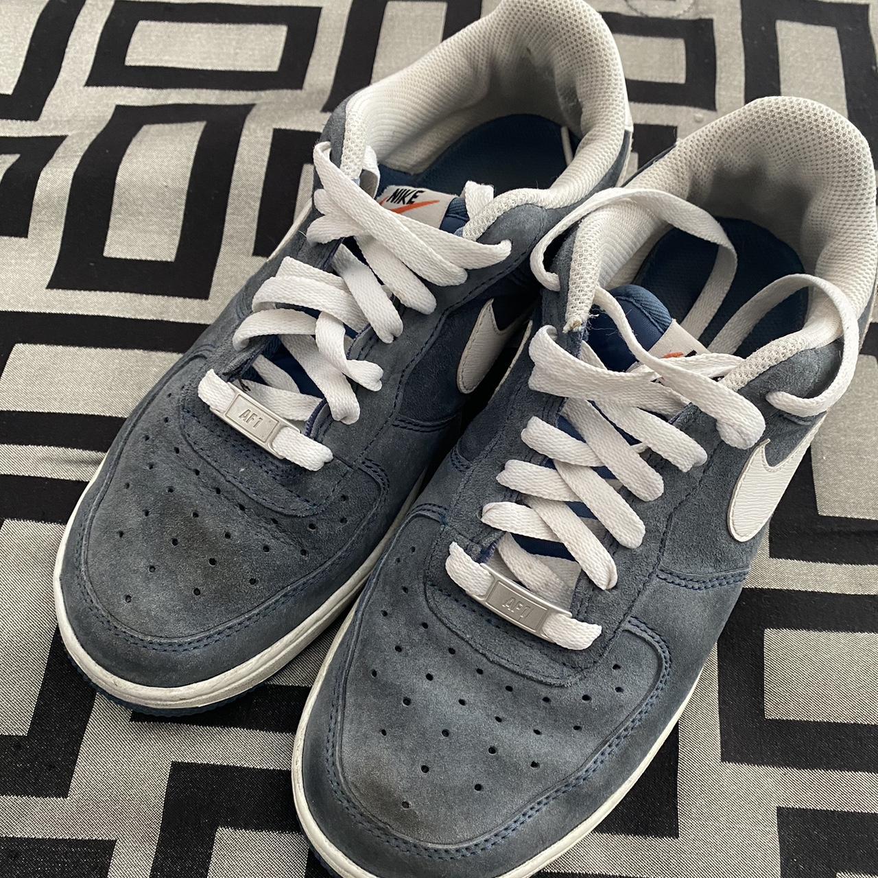 mens navy blue air force ones
