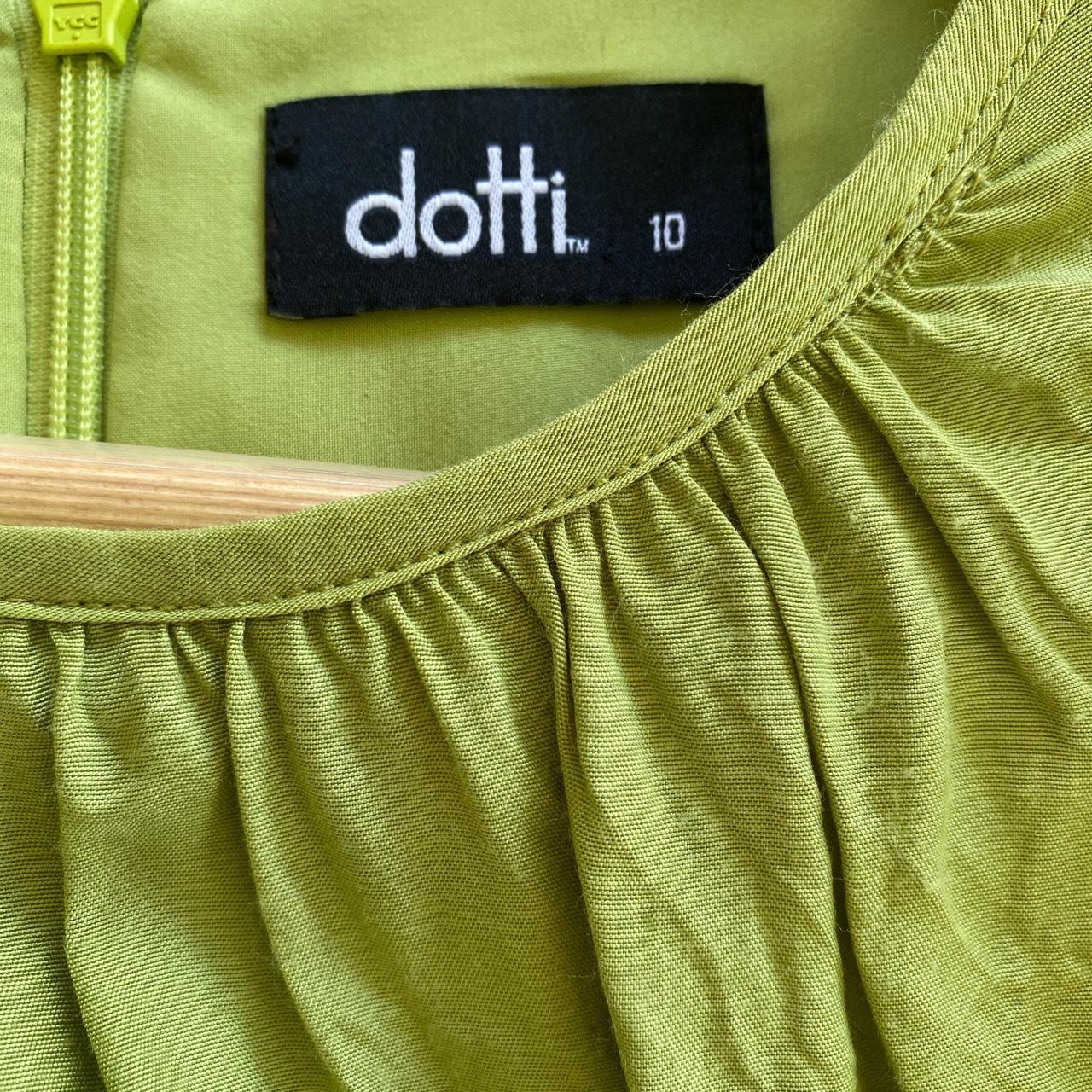 Dotti lime green dress Cut out detail with elastic... Depop