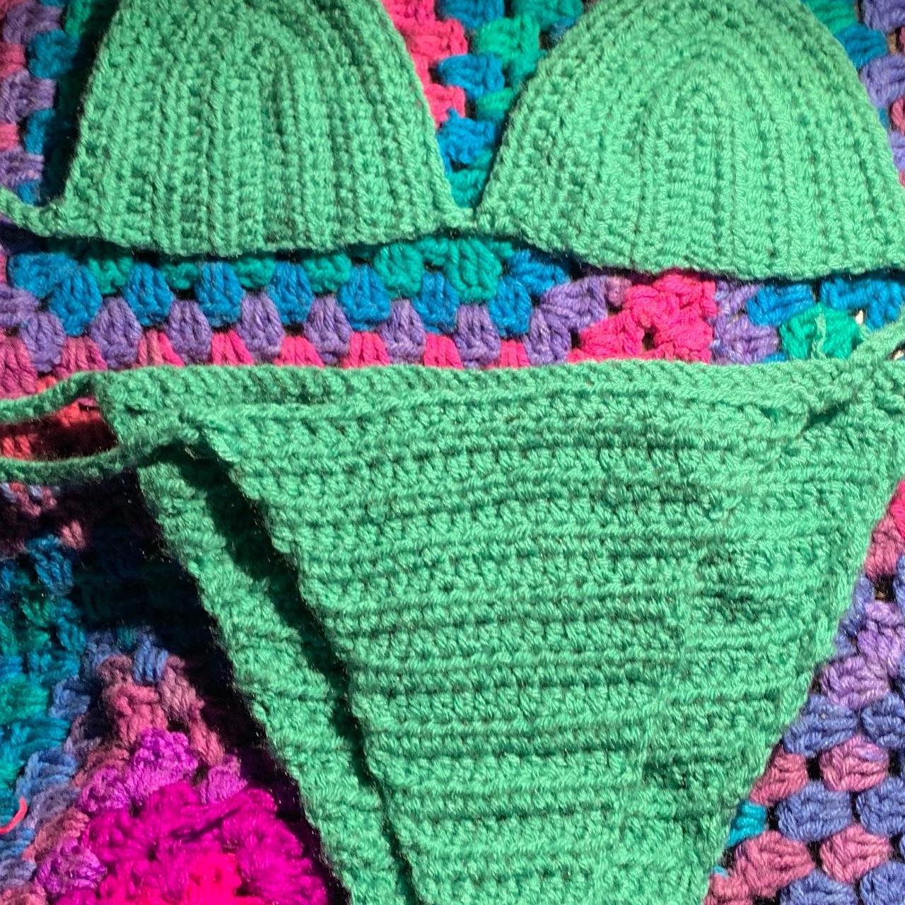 Emerald bikini set ⭐️ Comes with a bikini + beanie... - Depop