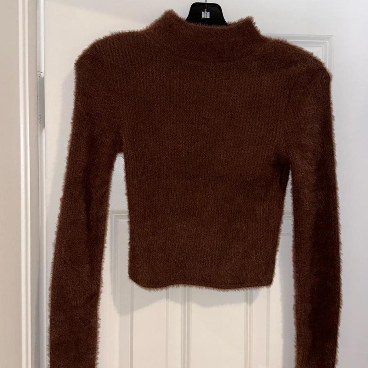 Brown cheap jumper zara