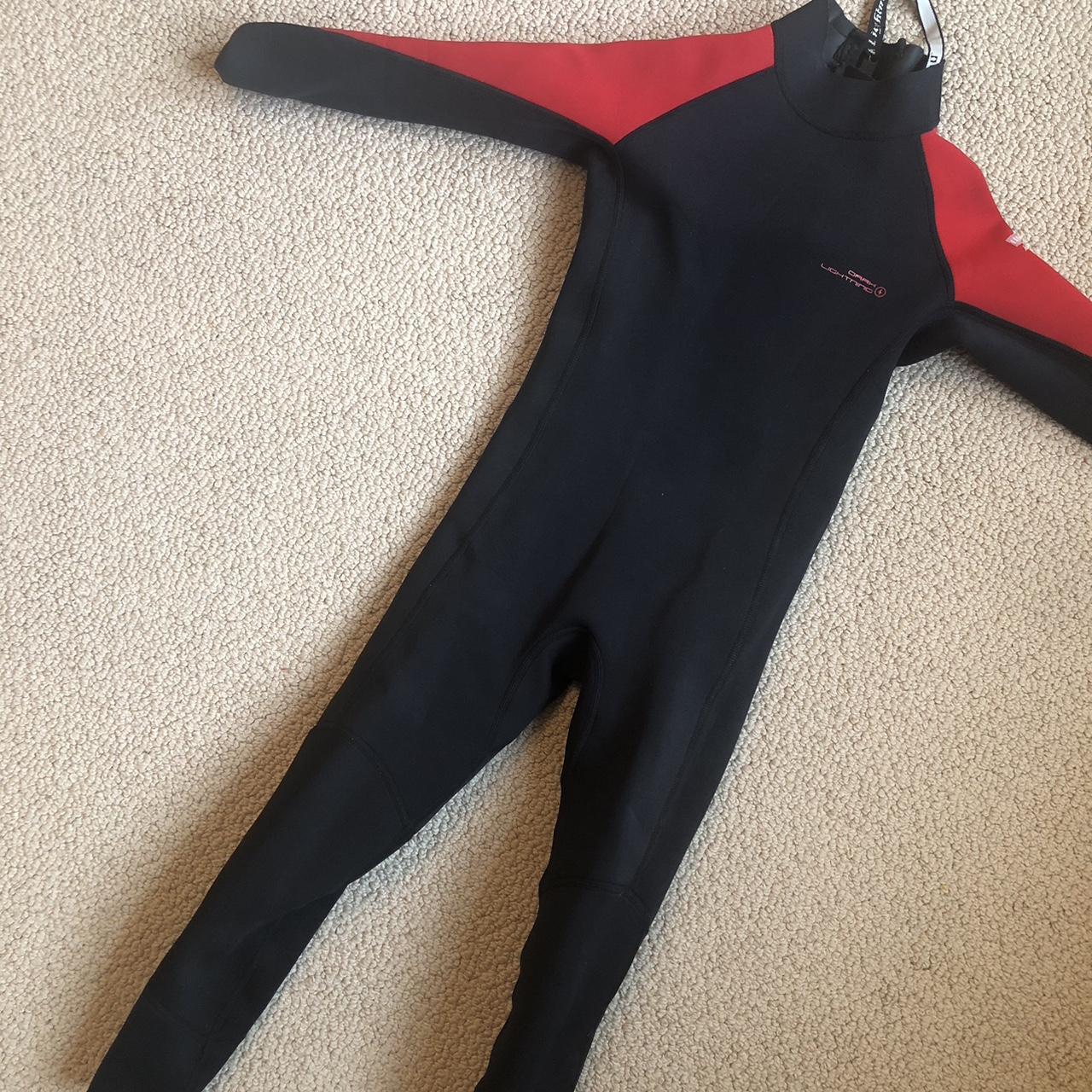 Dark Lightening Kids Wetsuit 6T #kids #watersports... - Depop