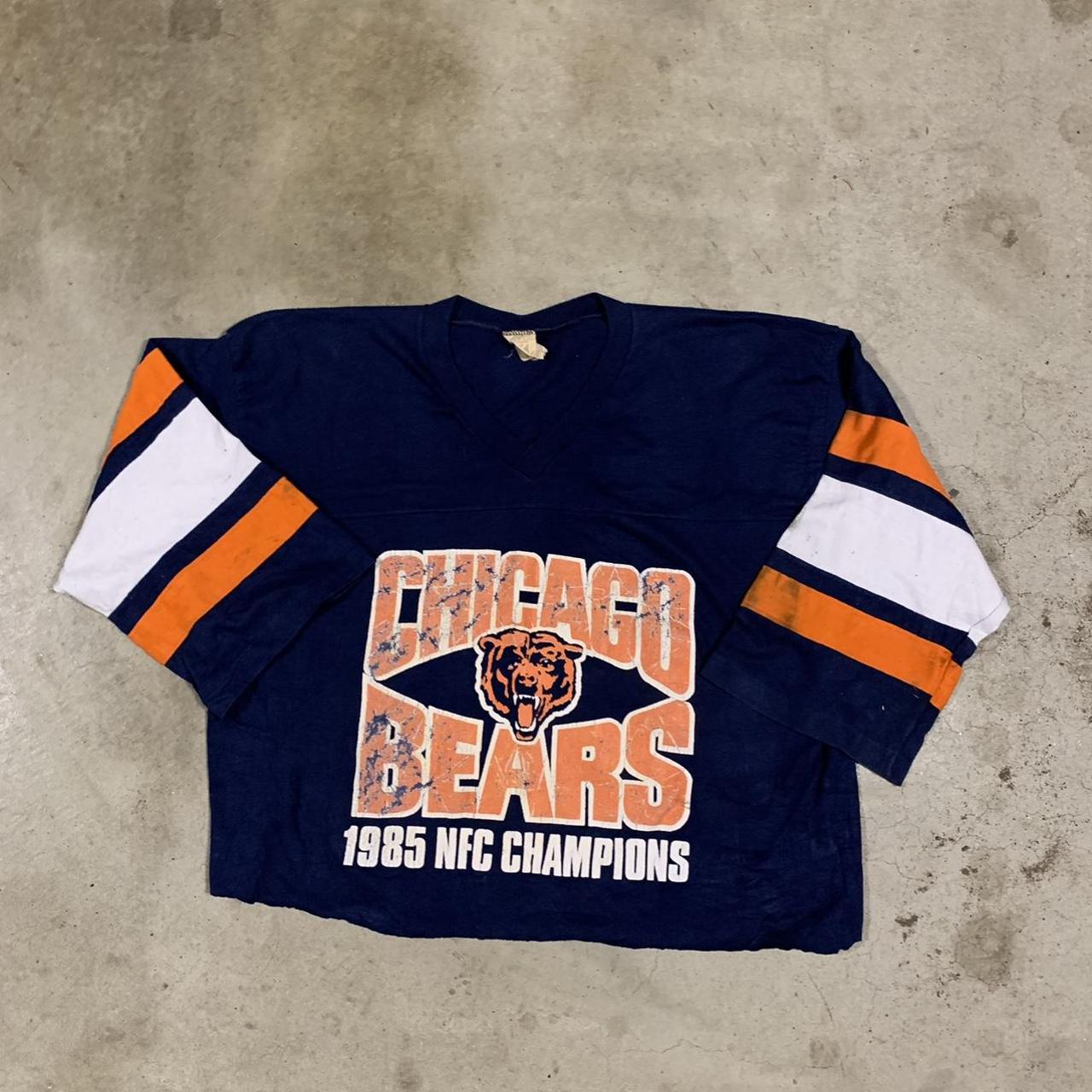 VINTAGE 85 BEARS CROPPED JERSEY SIZE L - Depop