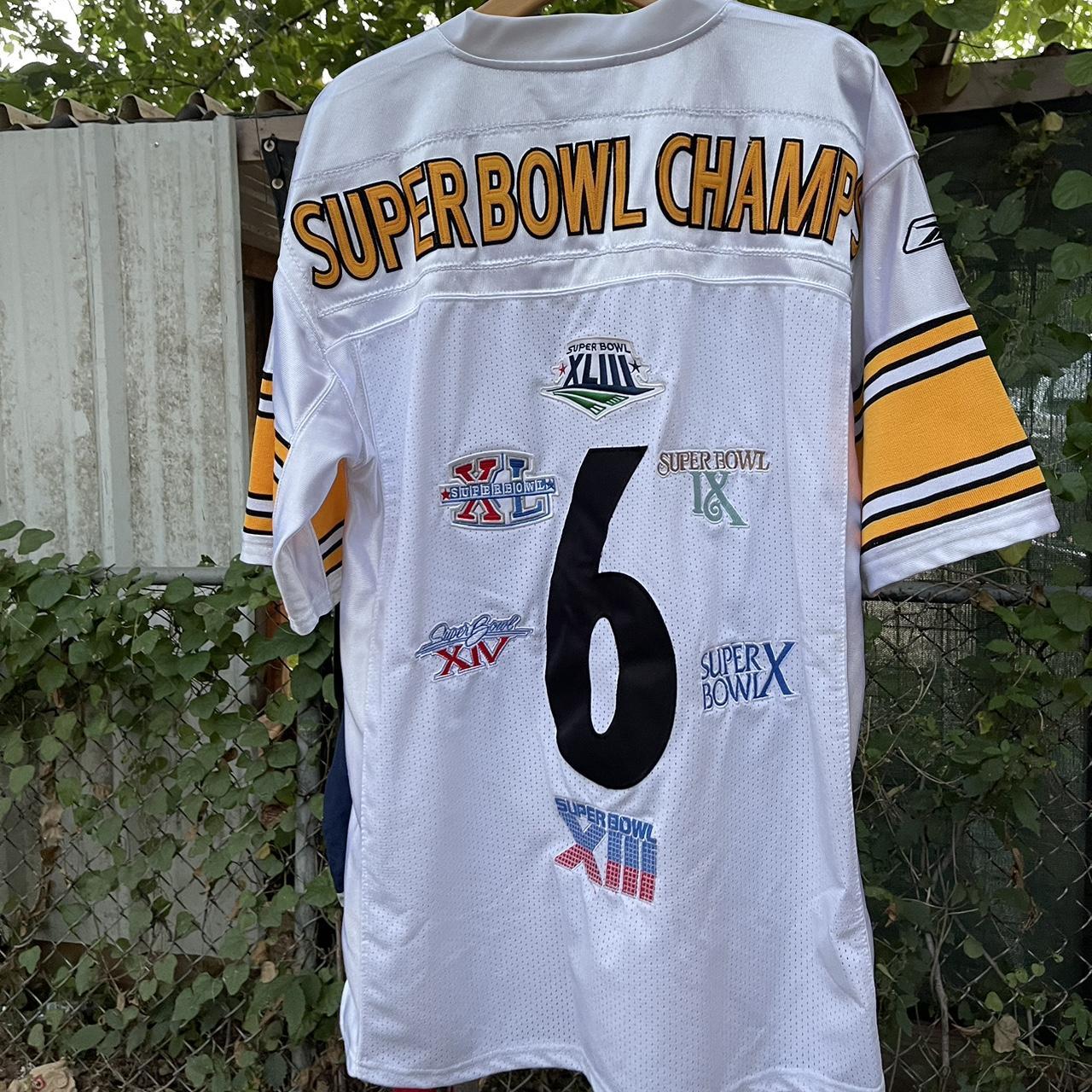 Reebok OnField Pittsburgh Steelers 6 Super bowl - Depop