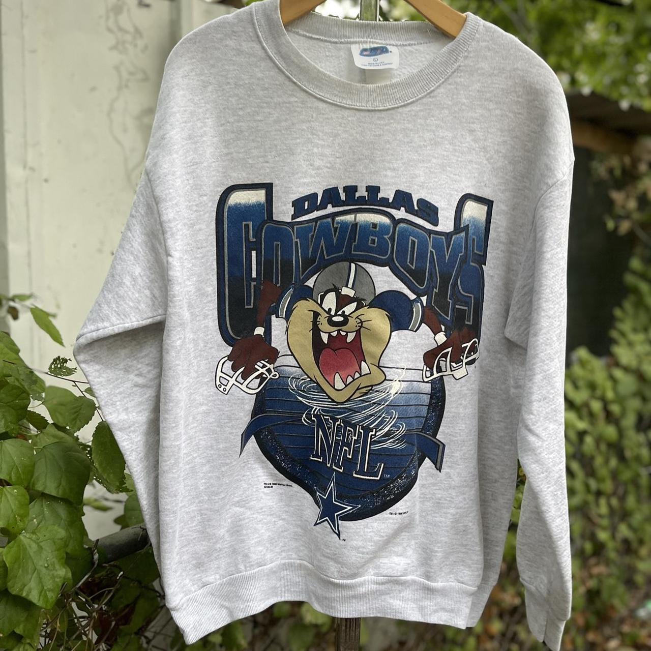 vintage dallas cowboys x Tazmania Crewneck Size... - Depop