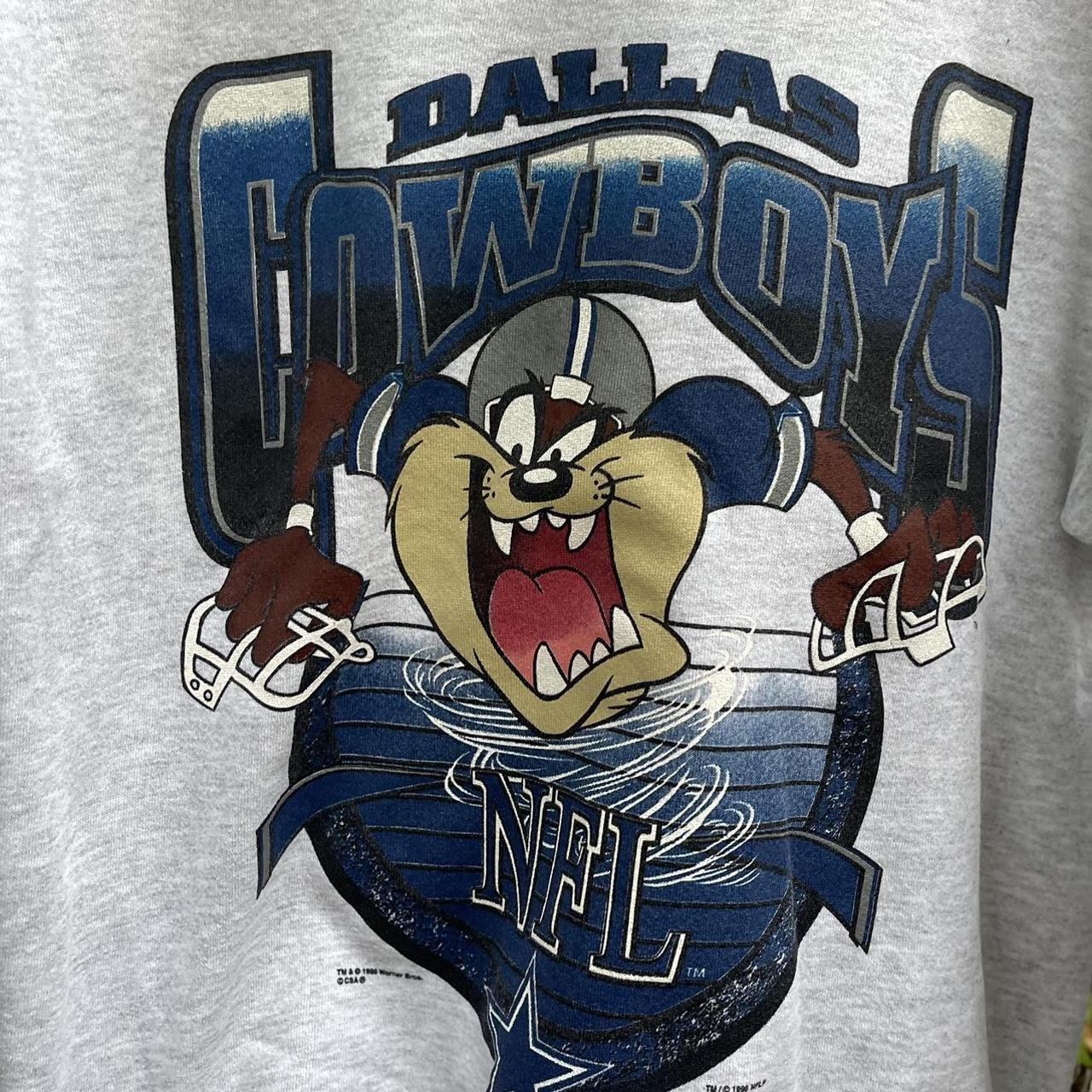 vintage dallas cowboys x Tazmania Crewneck Size... - Depop