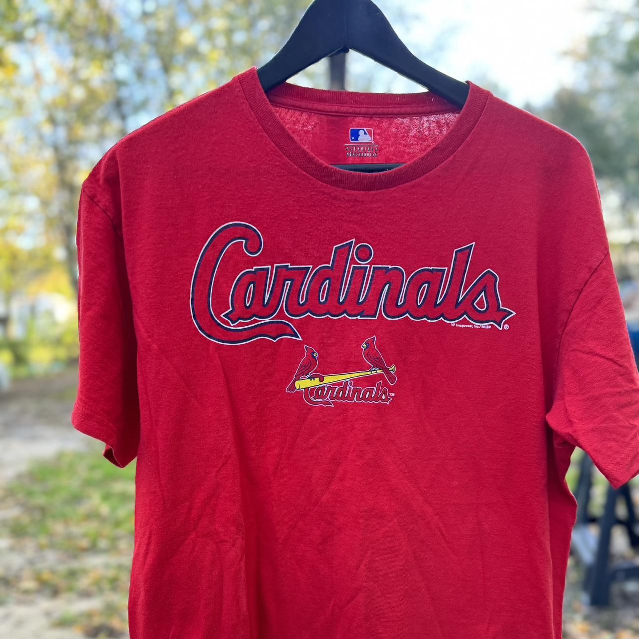 MLB St. Louis Cardinals Red T-Shirt Adult Size LARGE... - Depop