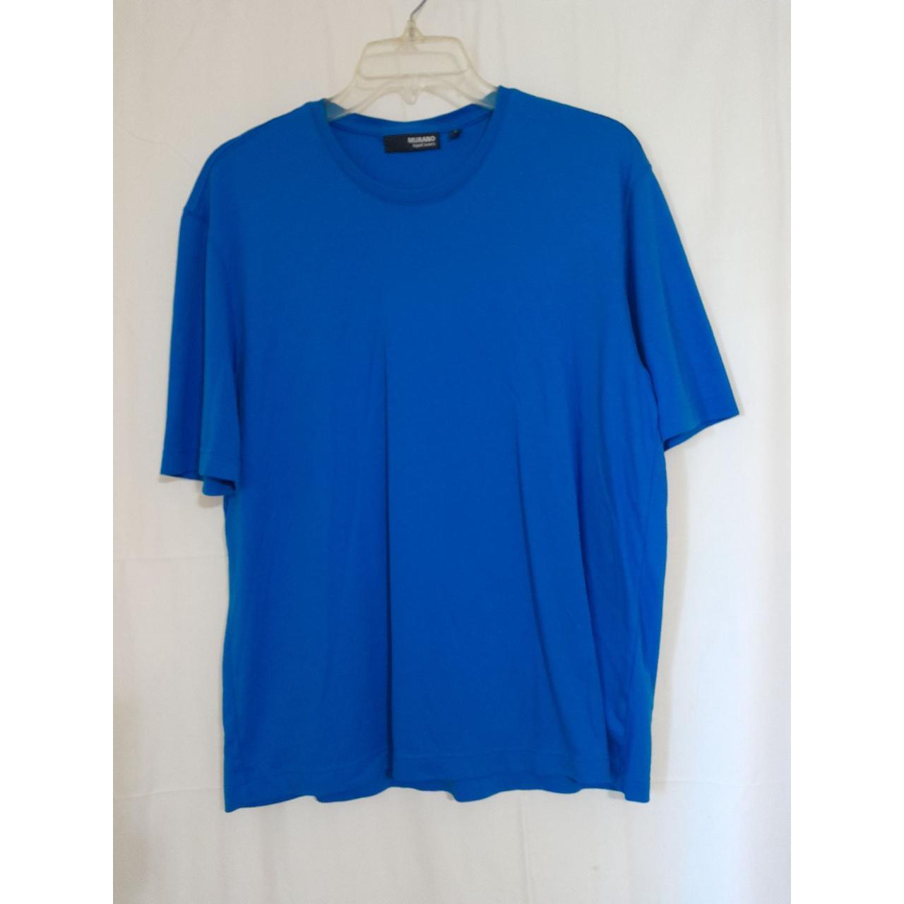 Murano Liquid Luxury Men Size L Blue Cotton... - Depop