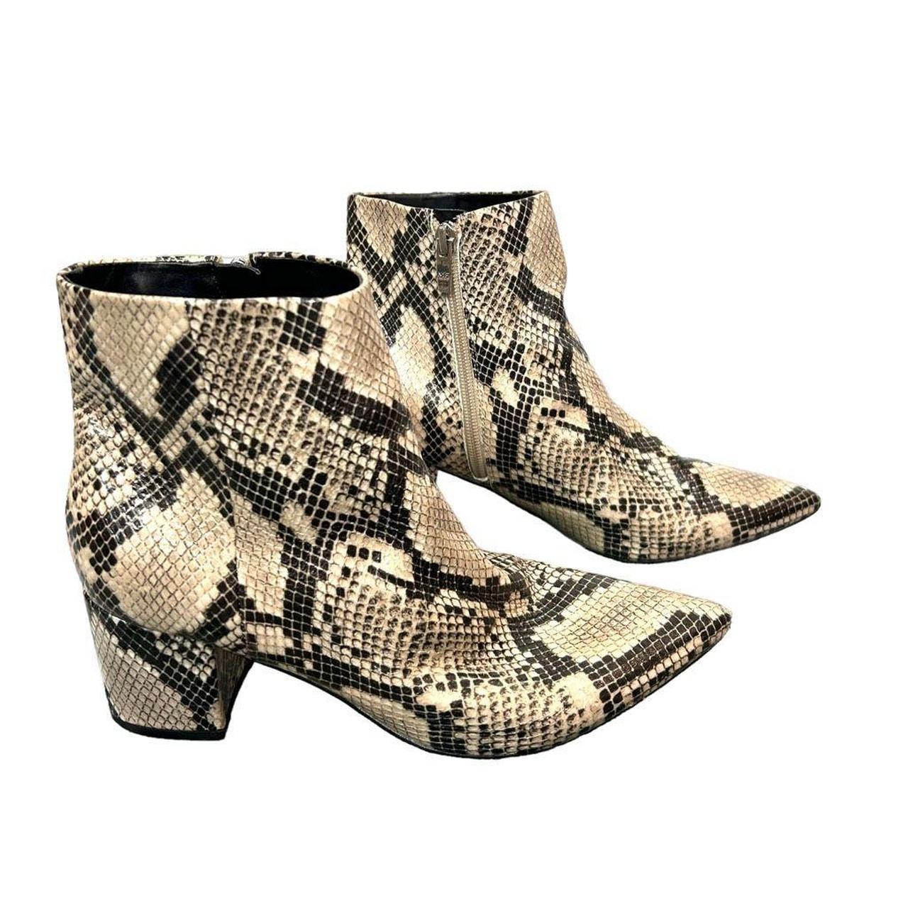 Marc fisher 2025 retire booties snakeskin