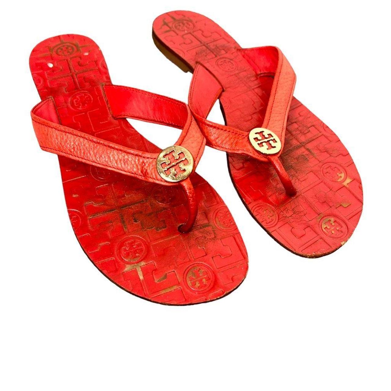 Tory burch women's leather monroe sales thong sandals