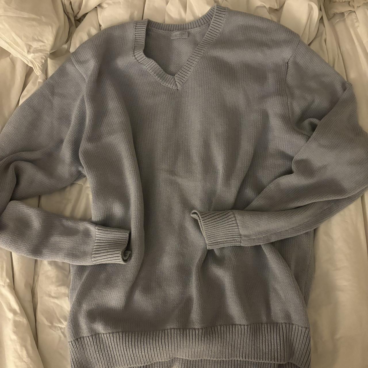 Brandy Melville Light Blue Sweater - Depop