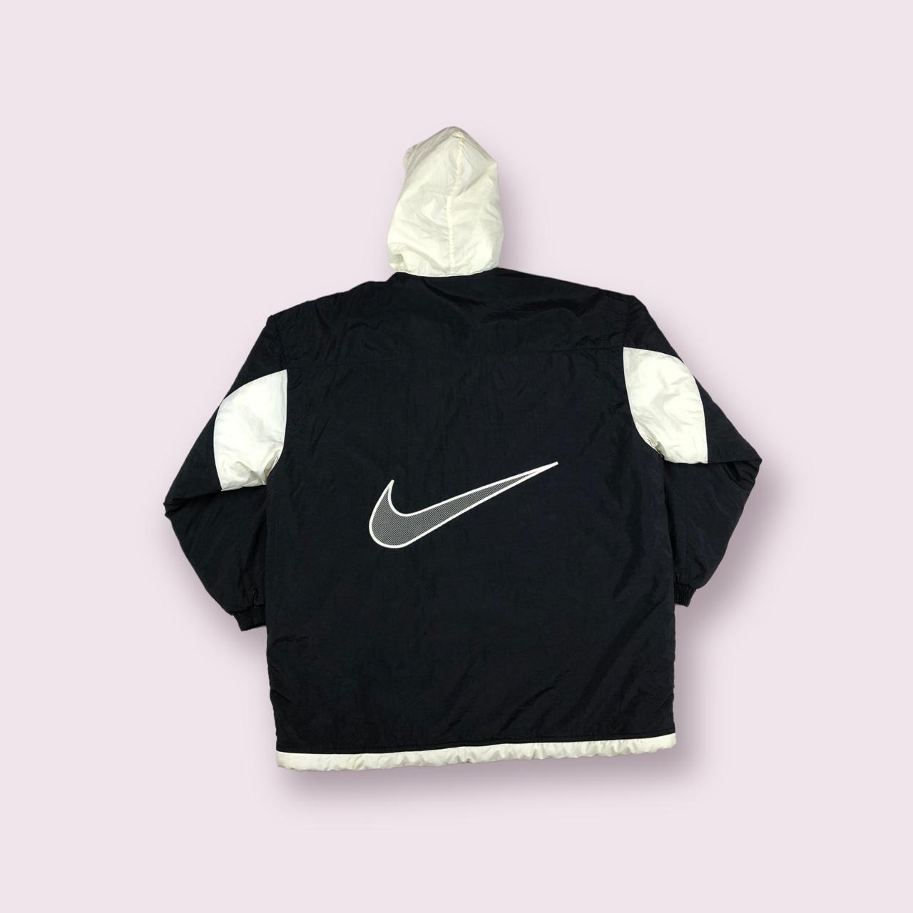 mens black and white nike jacket