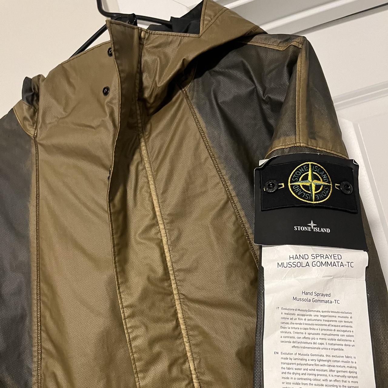 Stone island mussola gommata on sale jacket